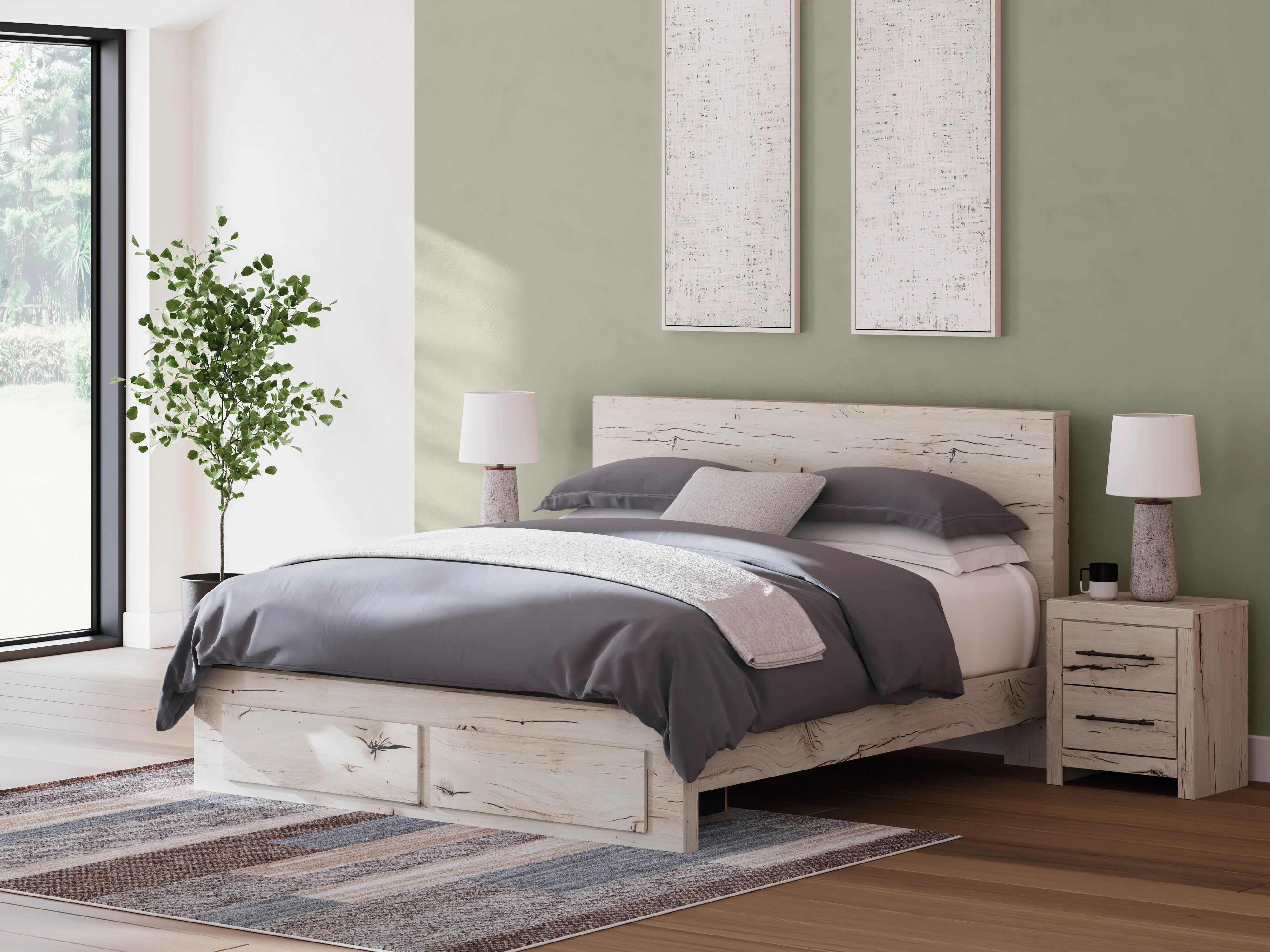 Ashley Lawroy Panel Two Drawer Storage Bed - Image 19