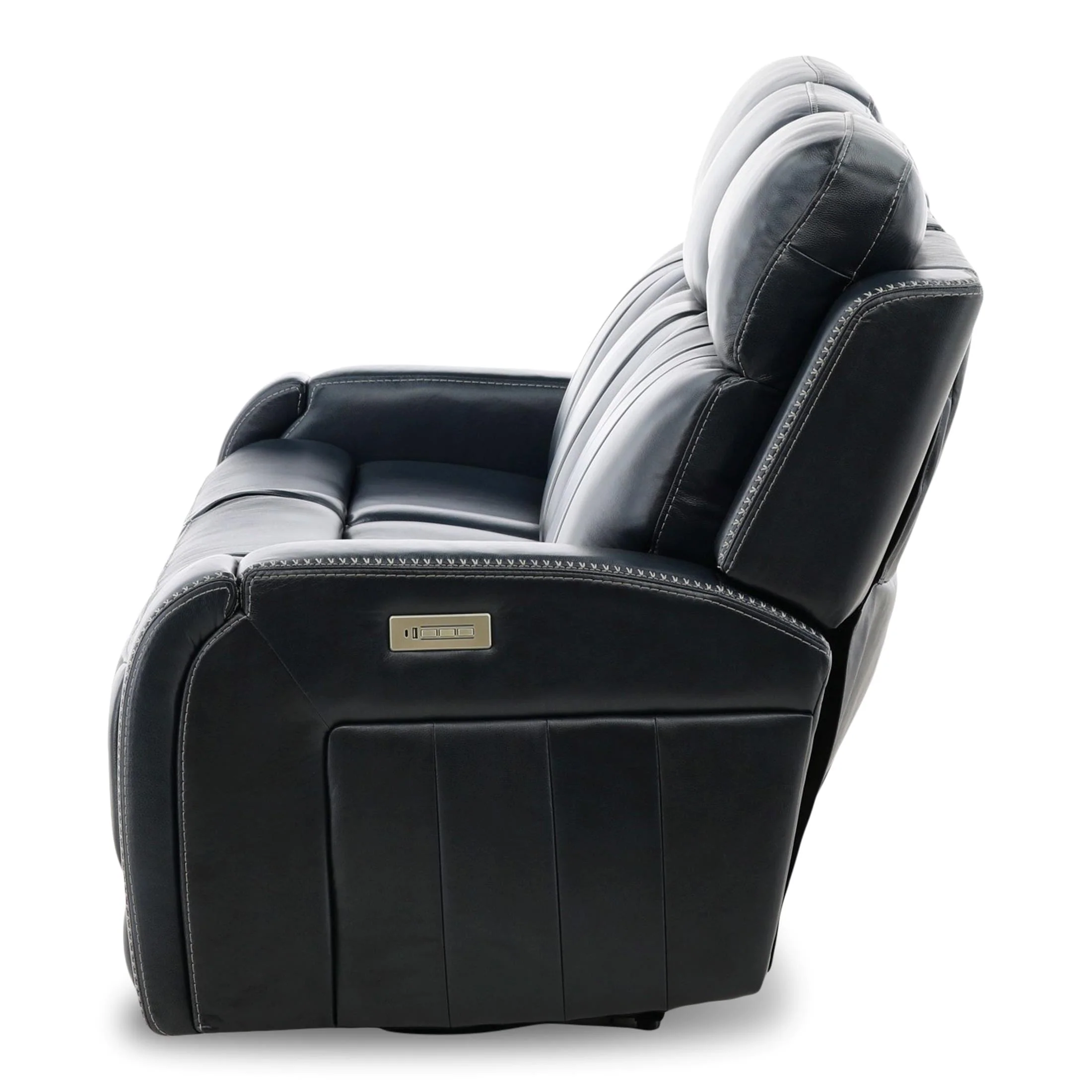 Hampton Leather Home Theater Sofa - Image 11