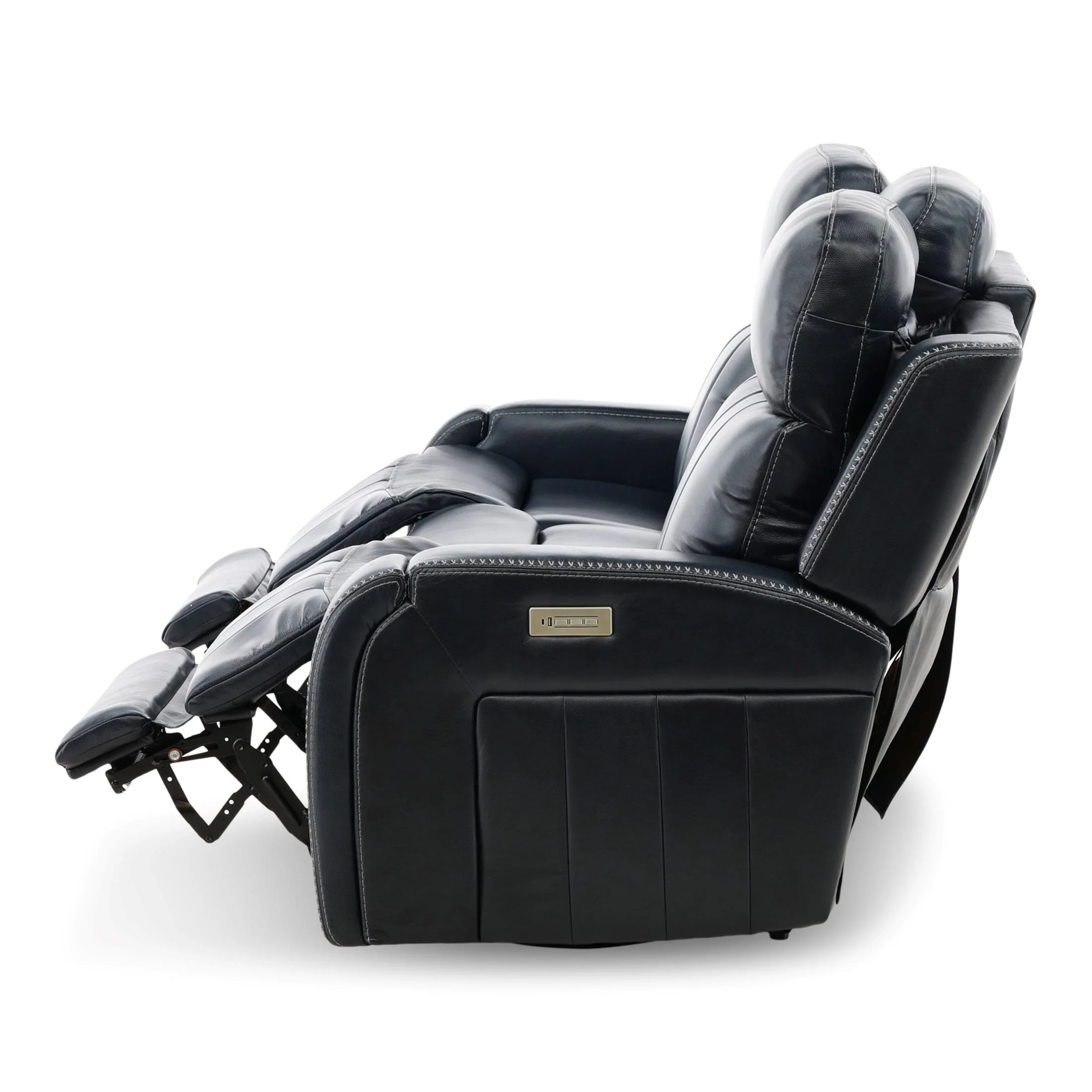 Hampton Leather Home Theater Sofa - Image 12