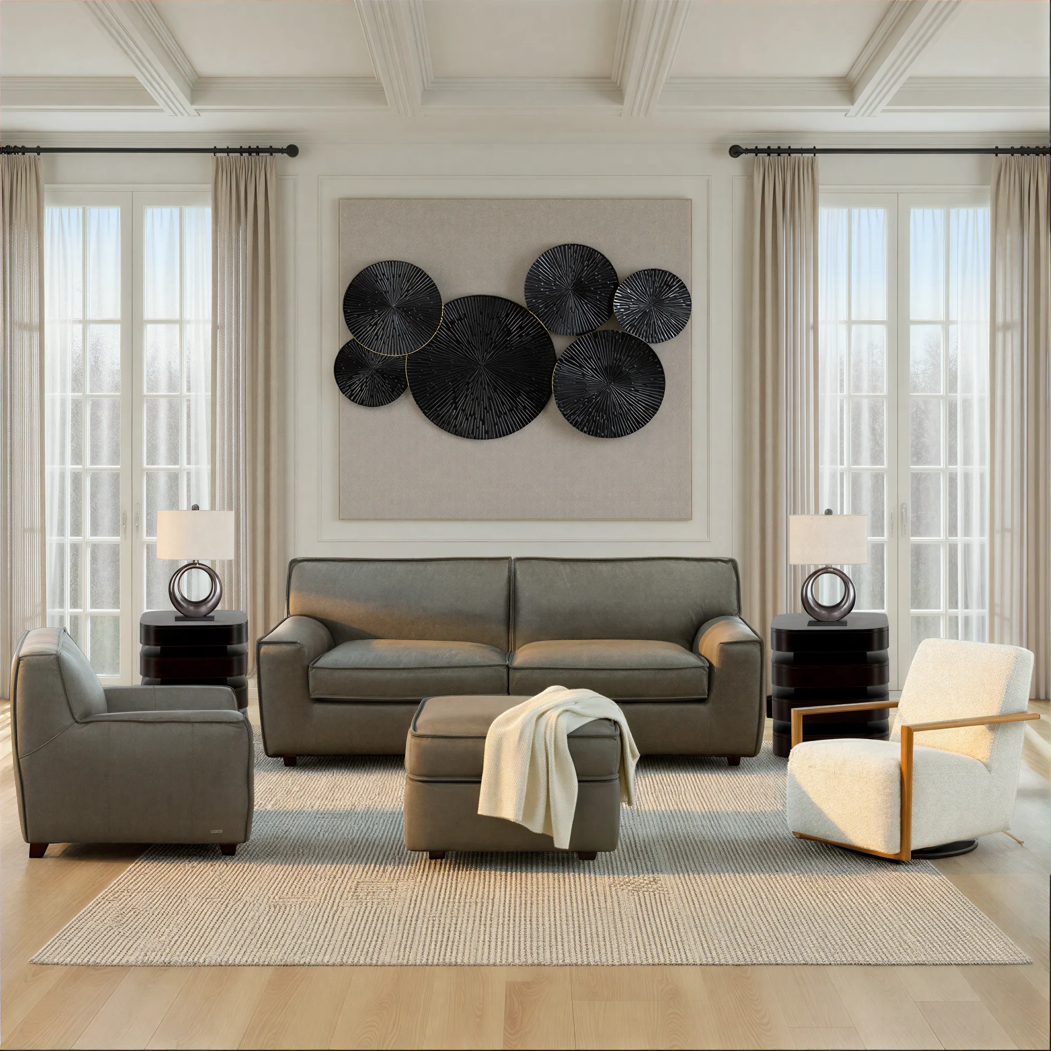 Cohen Leather Loveseat - Image 2
