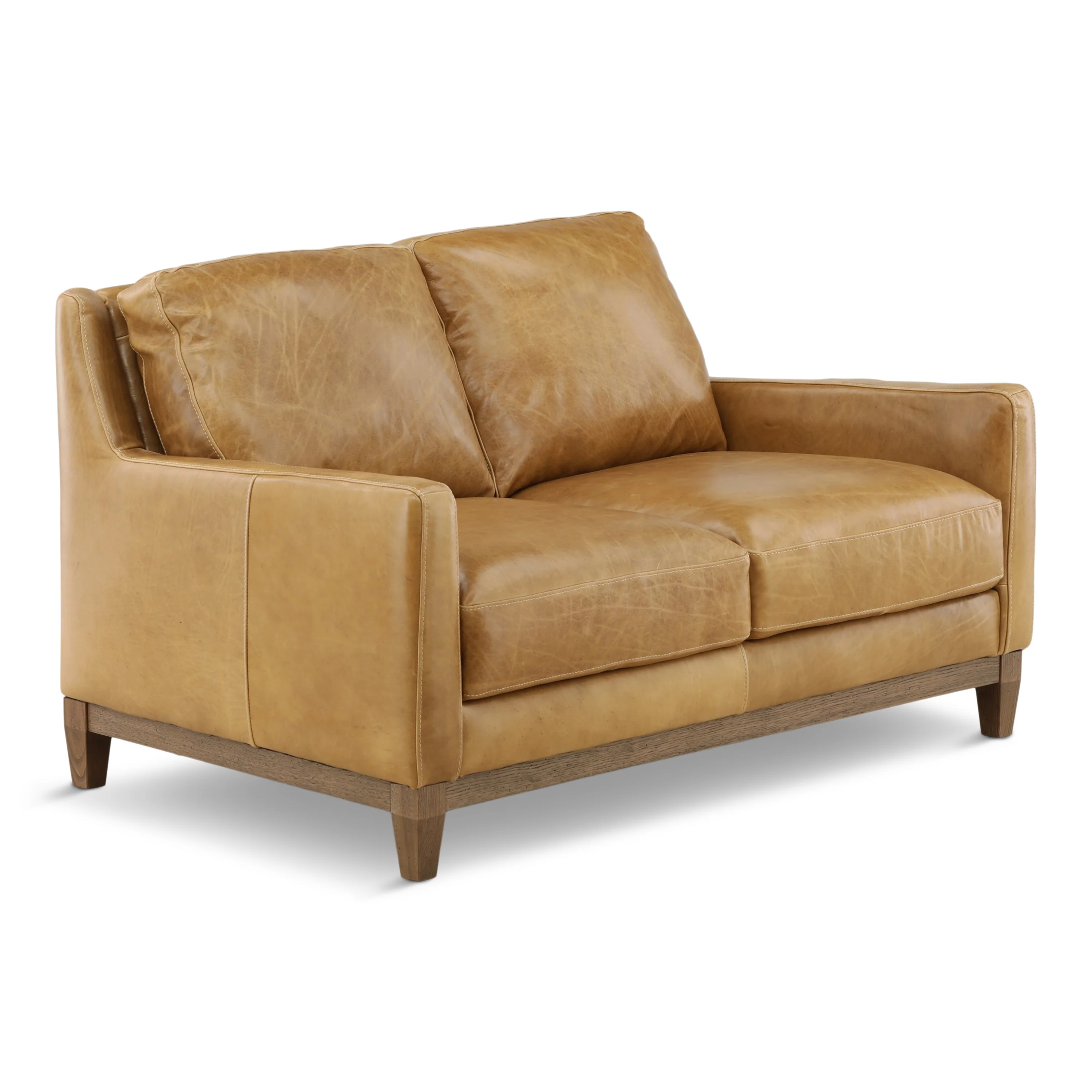 Santino Leather Loveseat - Image 3