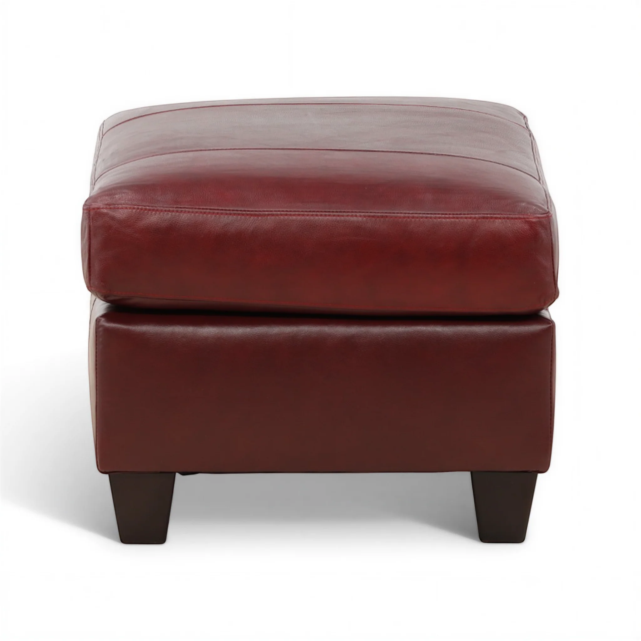 Marcellus Leather Ottoman - Image 3