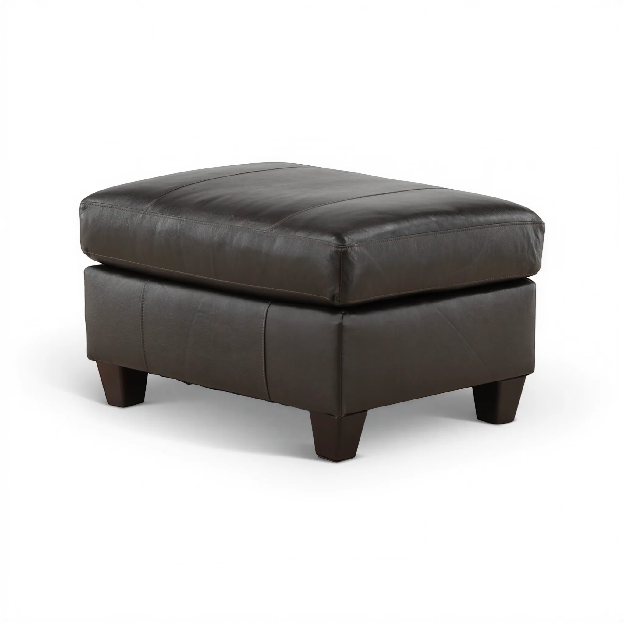 Marcellus Leather Ottoman - Image 6