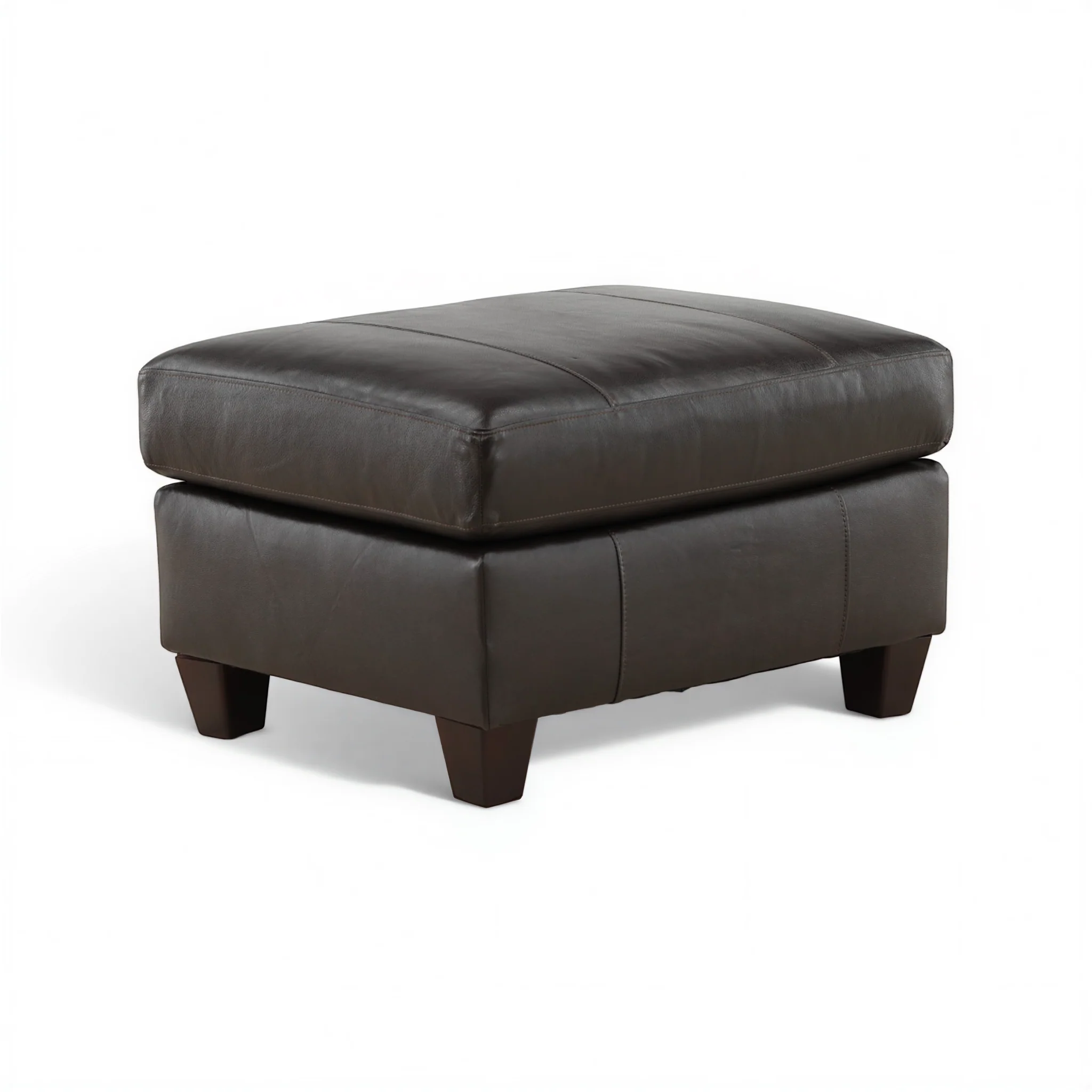 Marcellus Leather Ottoman - Image 8