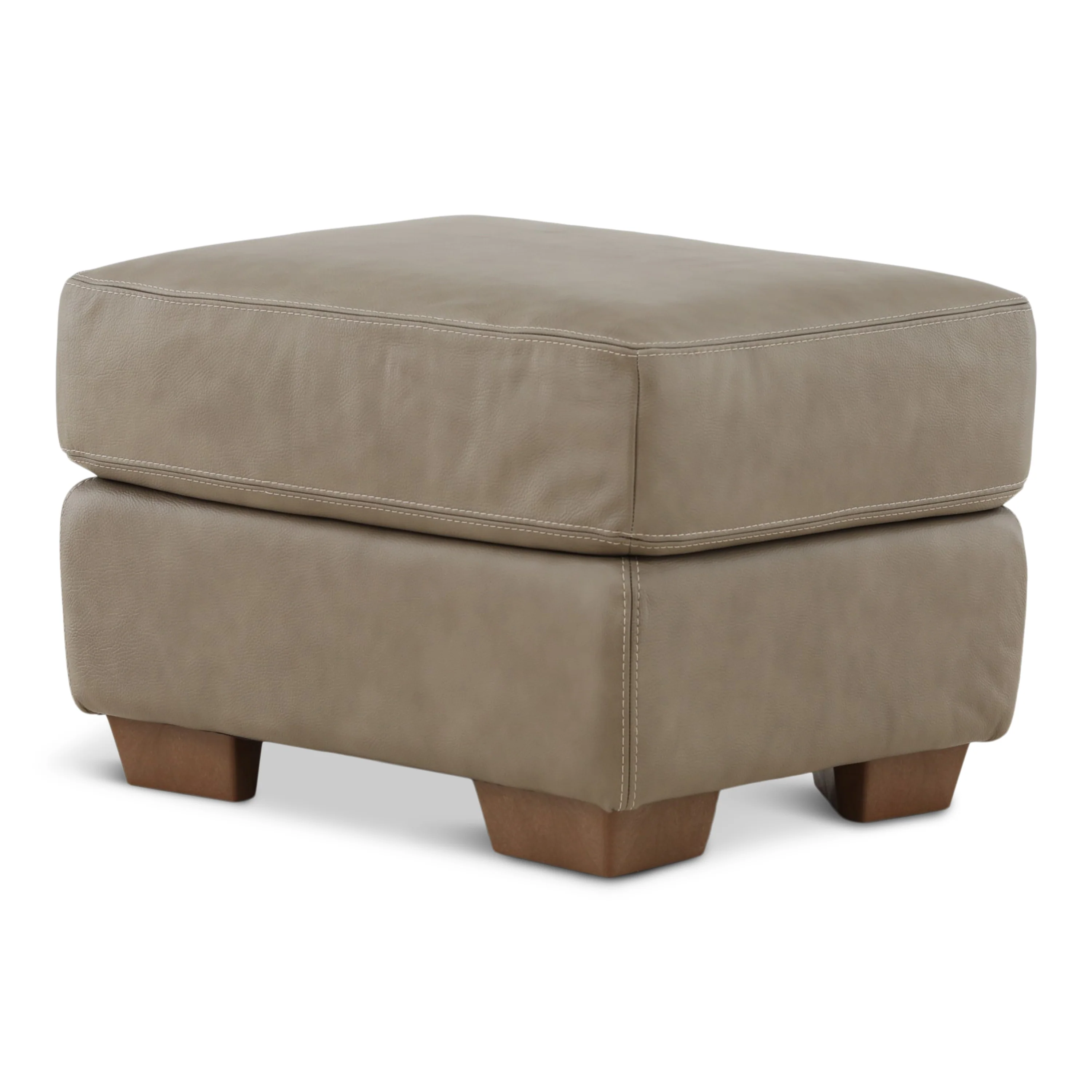 Camy Leather Ottoman - Image 4