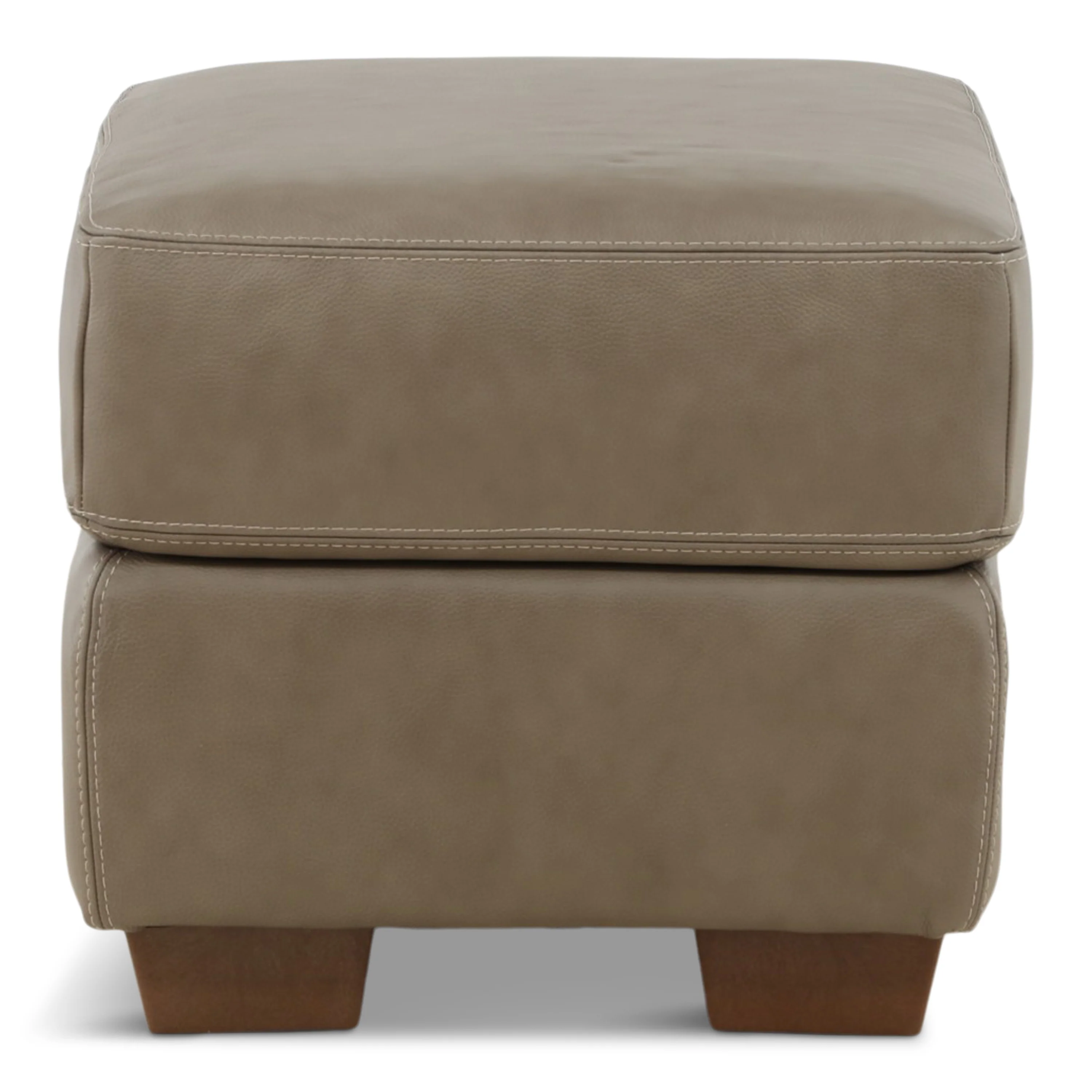 Camy Leather Ottoman - Image 5