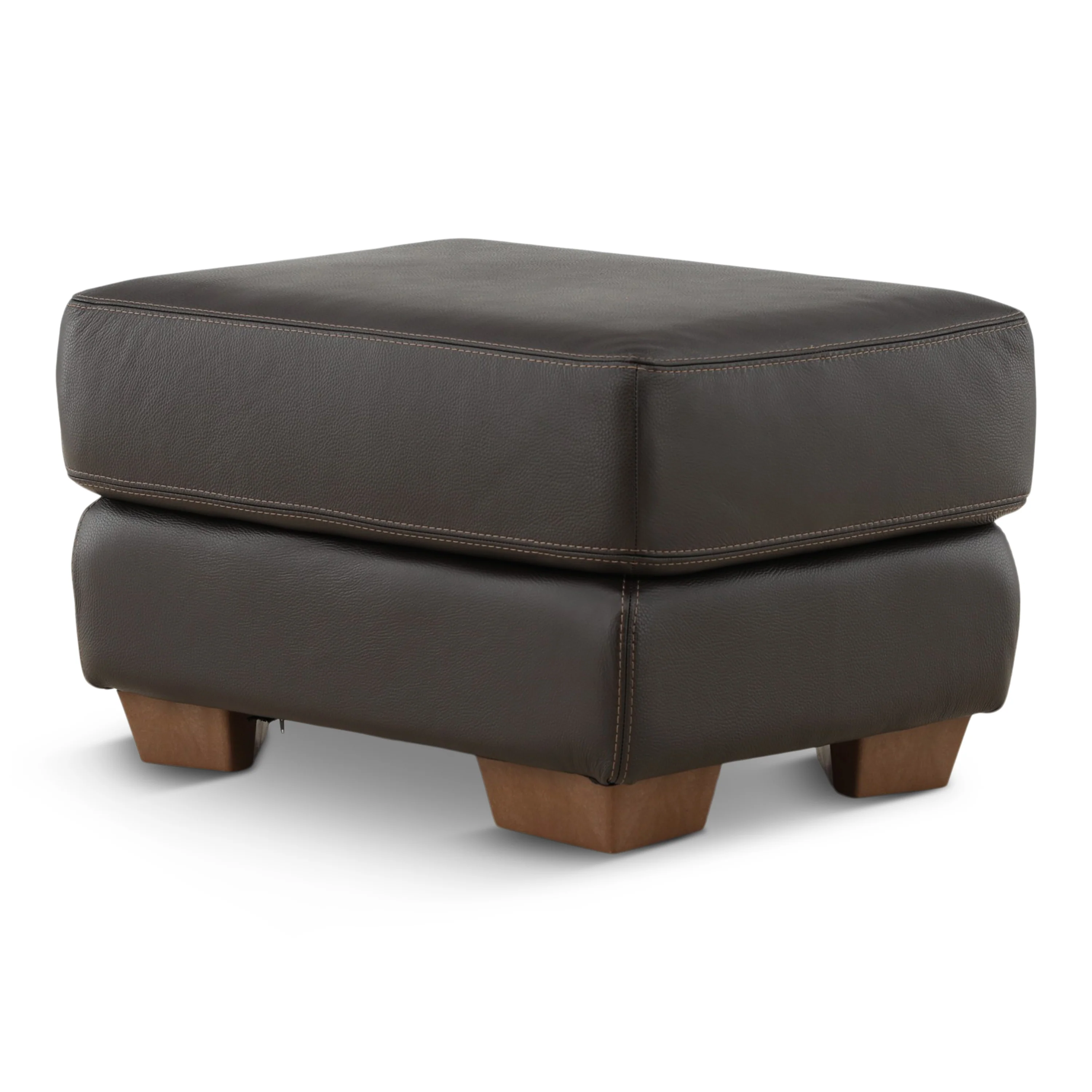 Camy Leather Ottoman - Image 9