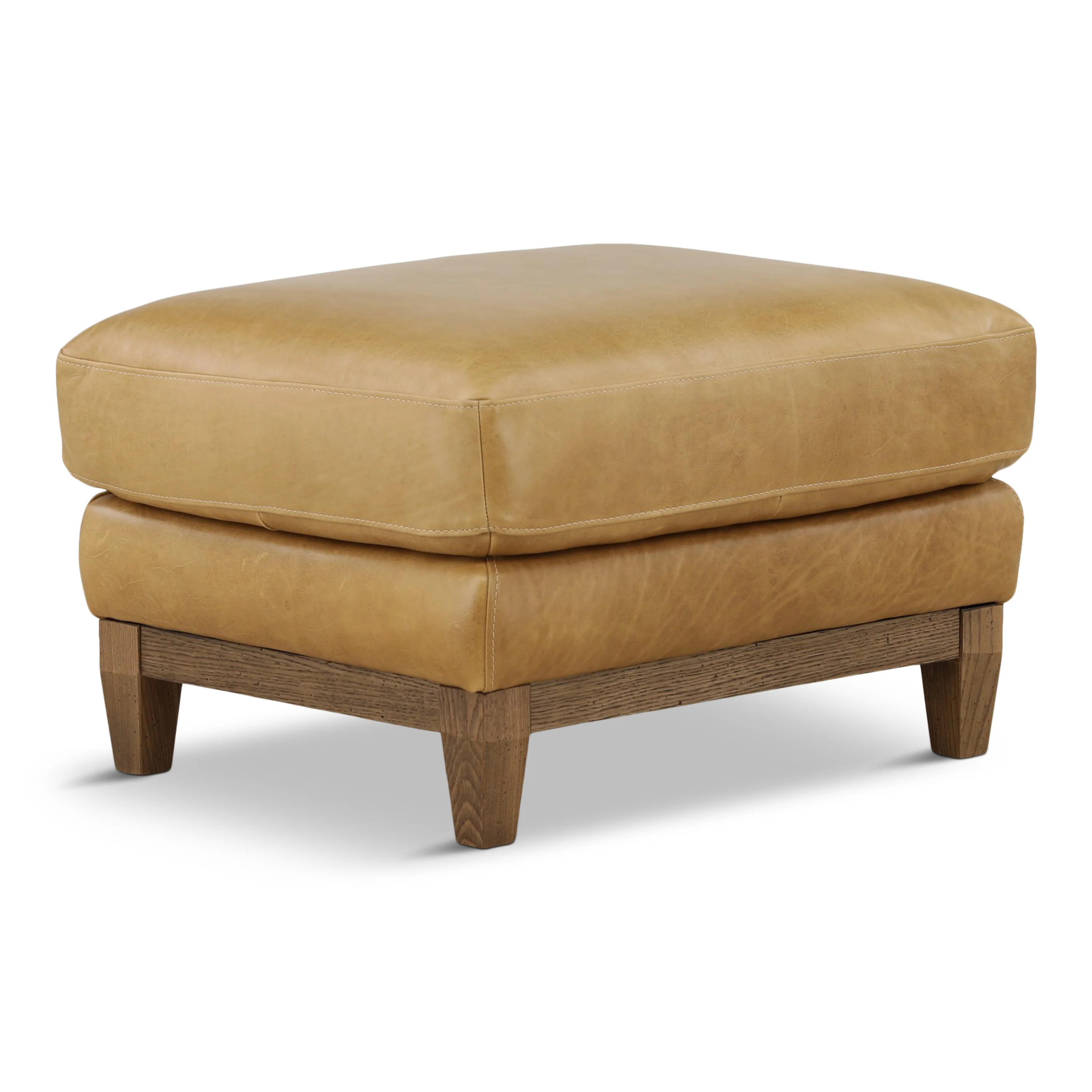 Santino Leather Ottoman - Image 3