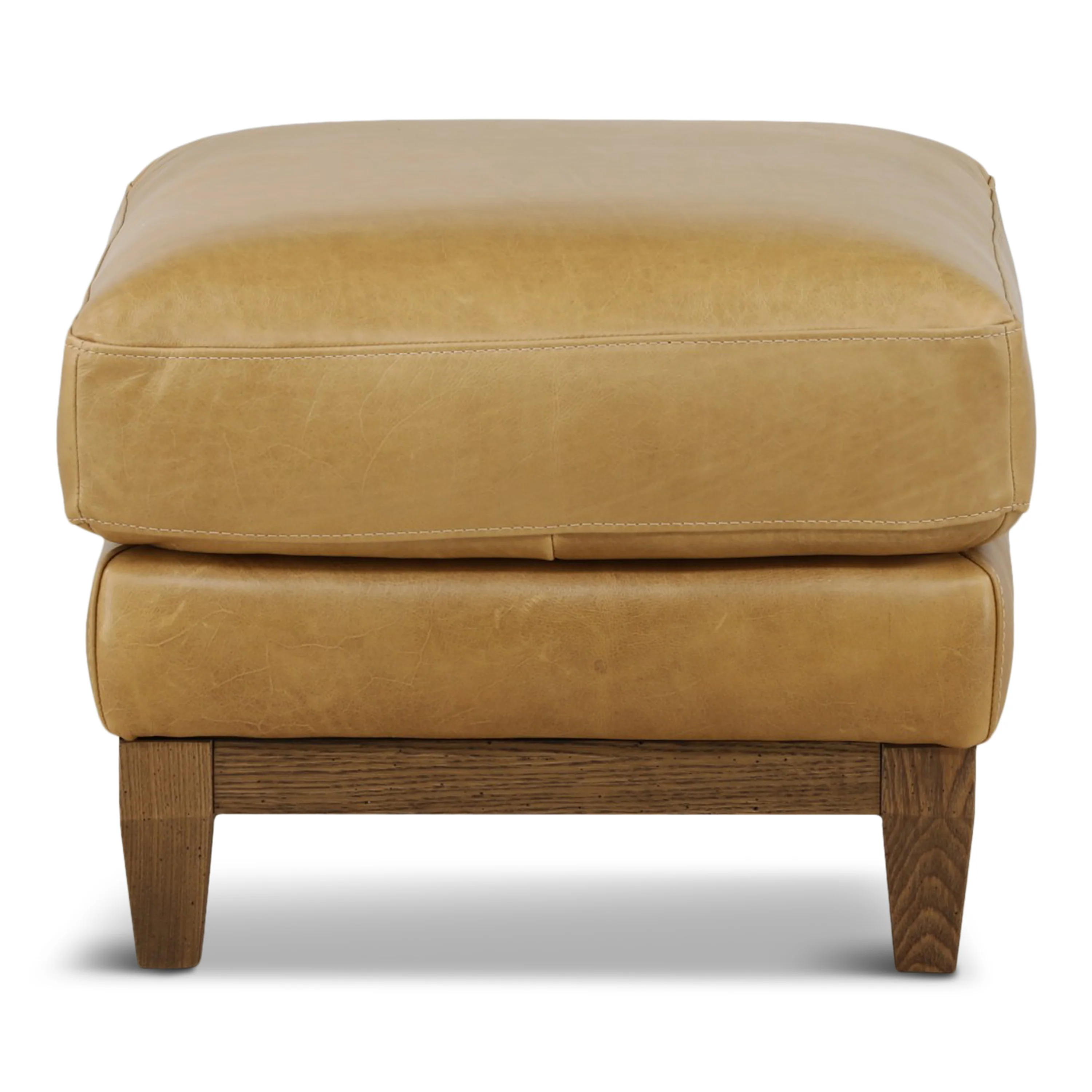 Santino Leather Ottoman - Image 5