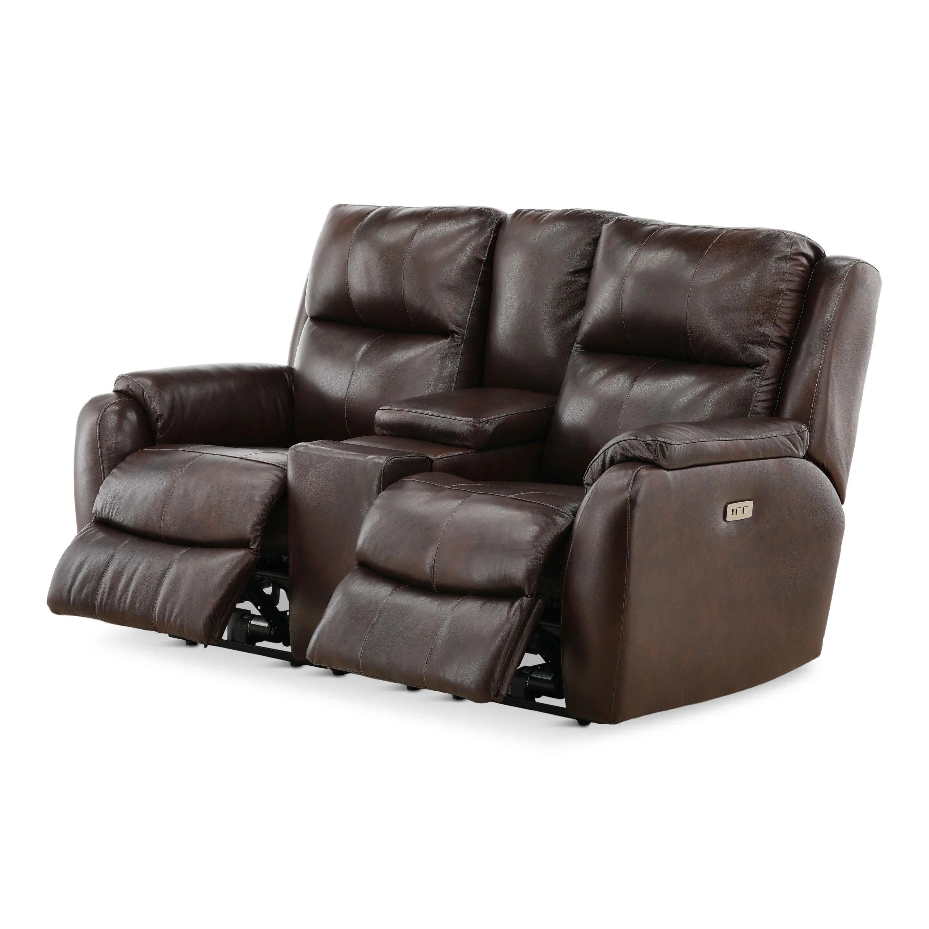 Waylon Leather Power Reclining Console Loveseat - Image 10