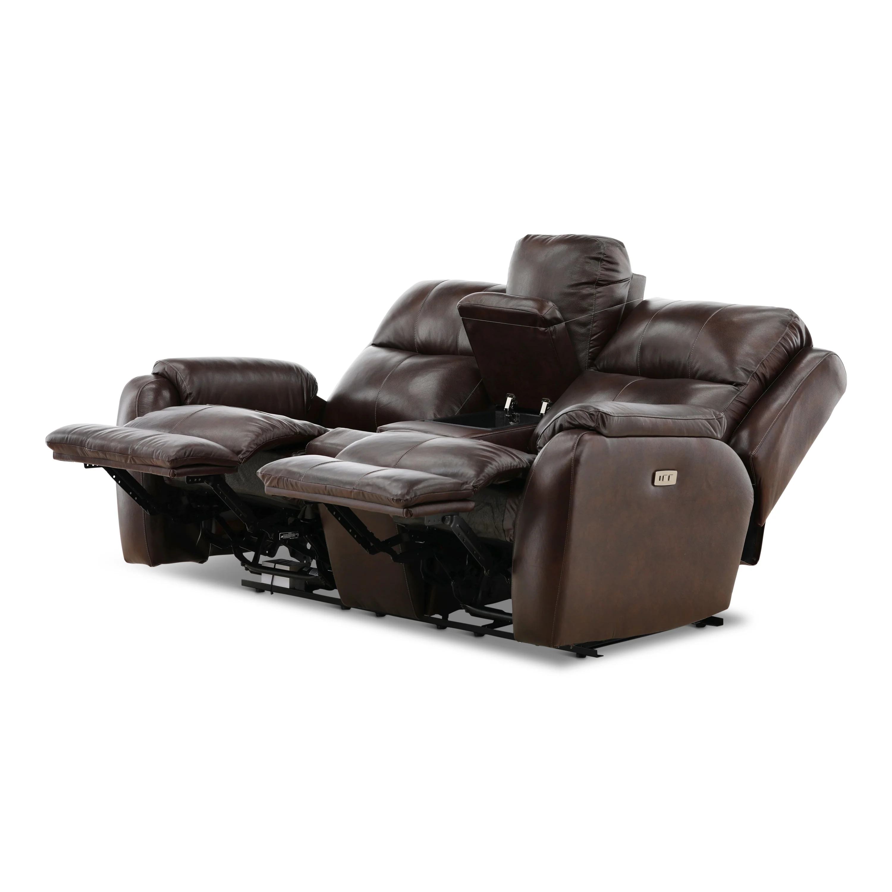 Waylon Leather Power Reclining Console Loveseat - Image 12