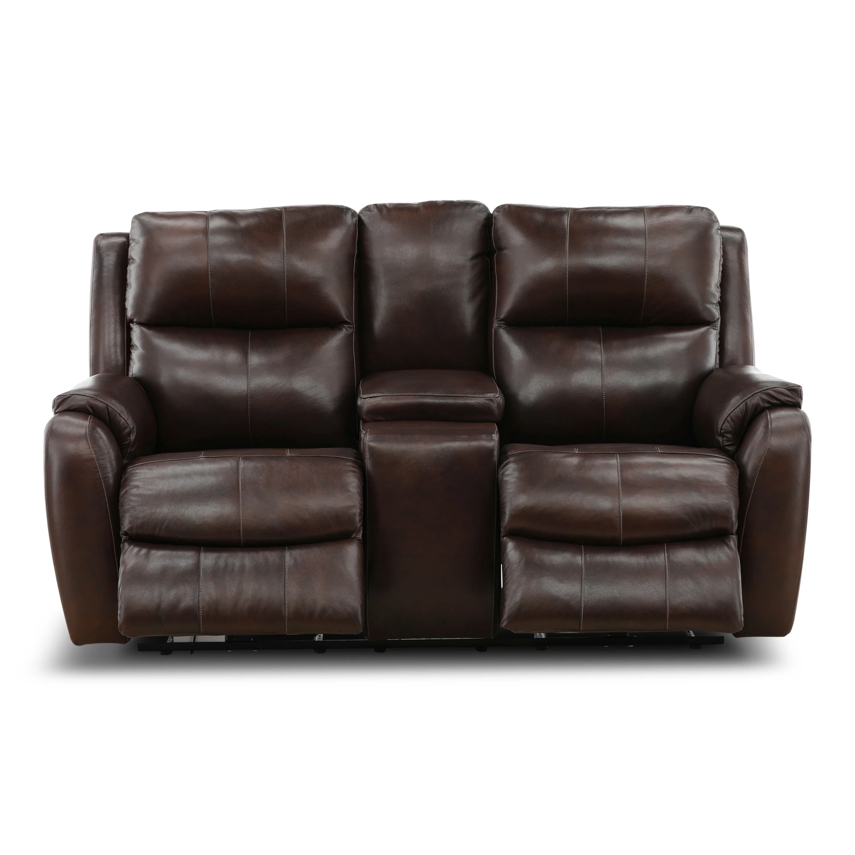 Waylon Leather Power Reclining Console Loveseat - Image 2