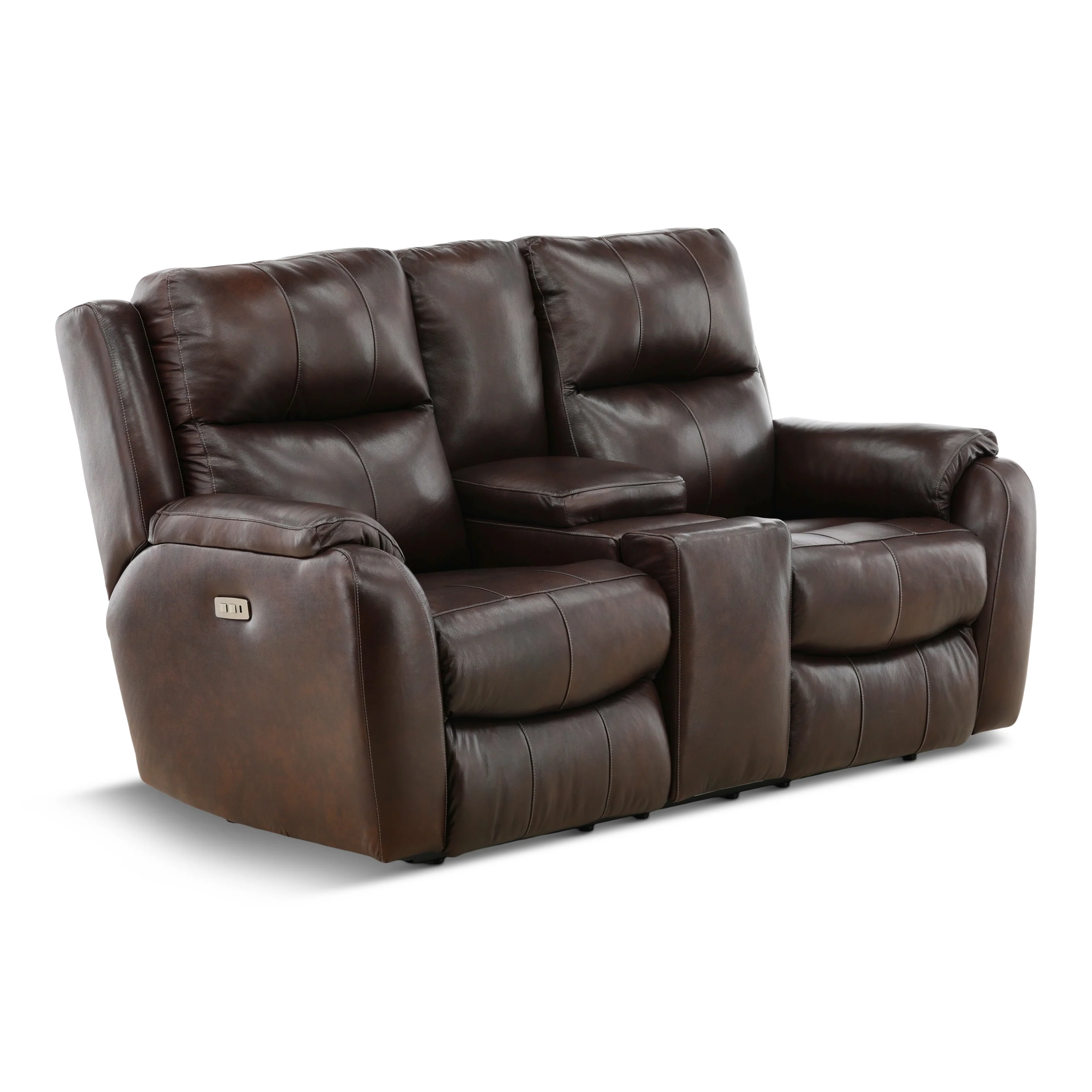 Waylon Leather Power Reclining Console Loveseat - Image 5