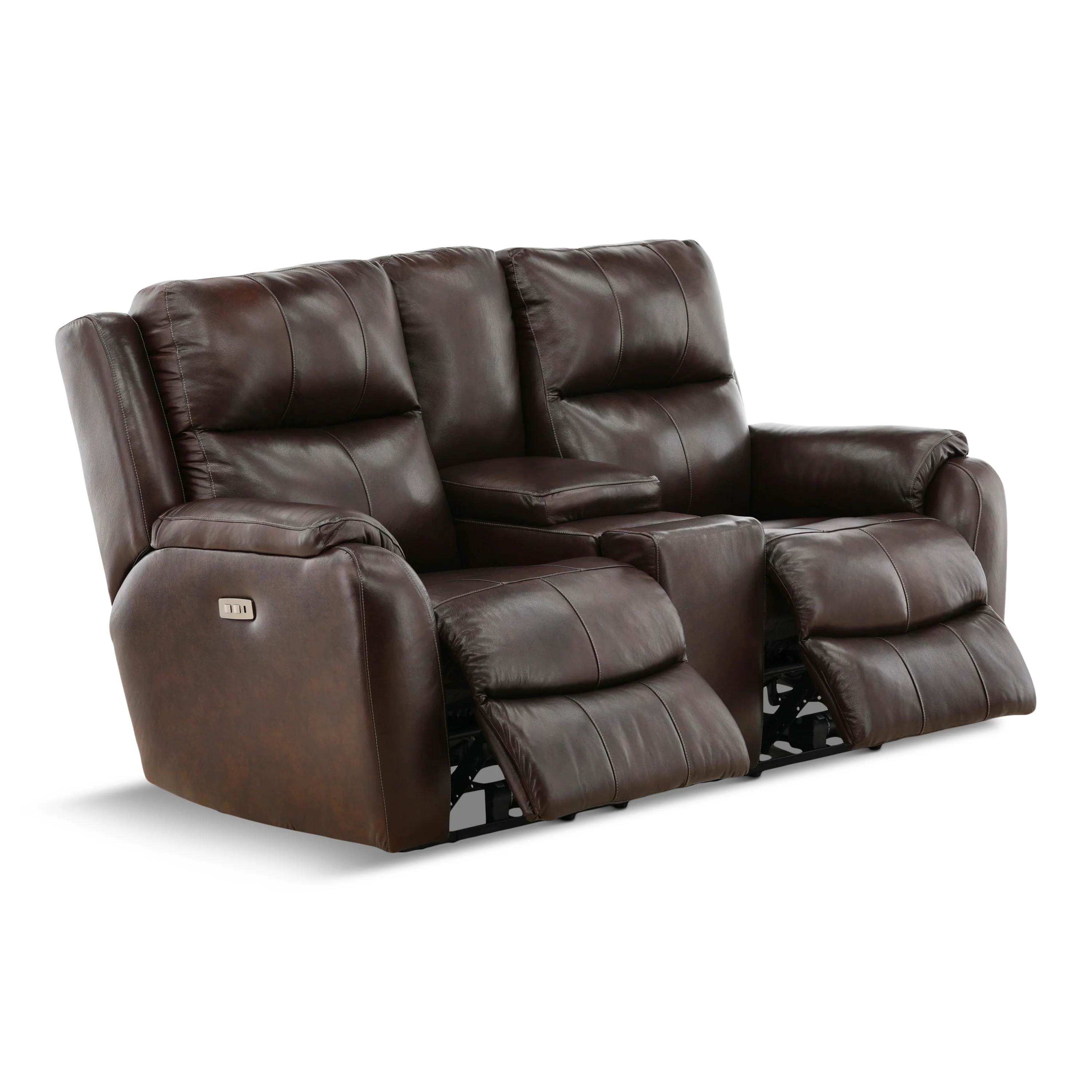 Waylon Leather Power Reclining Console Loveseat - Image 6