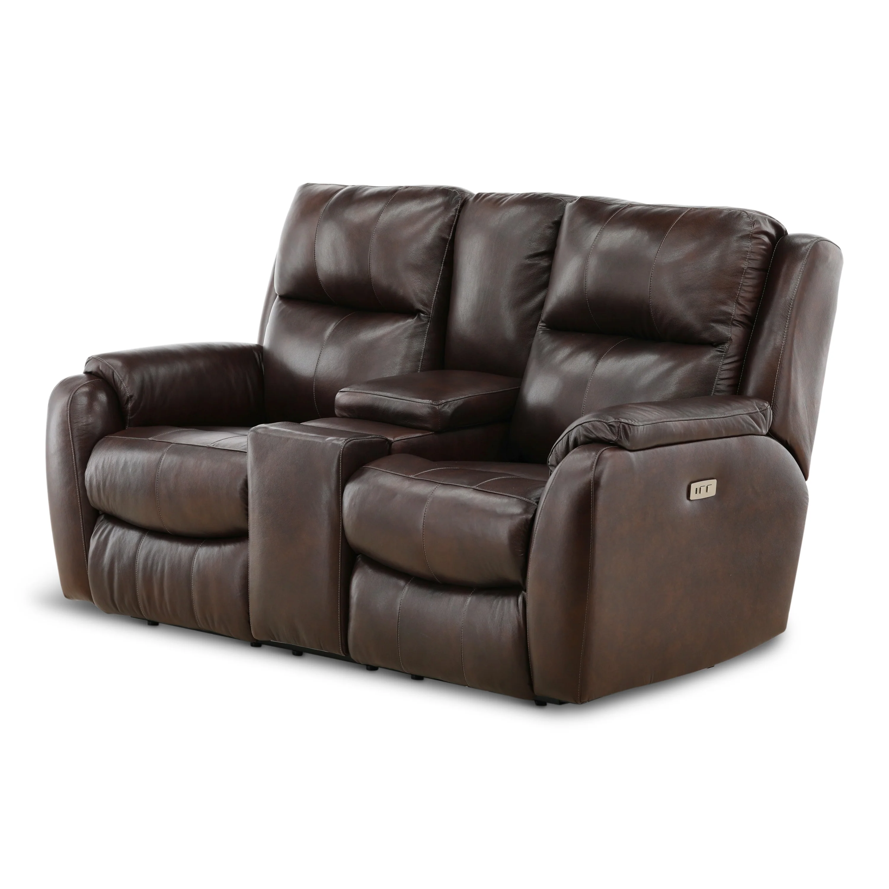 Waylon Leather Power Reclining Console Loveseat - Image 9
