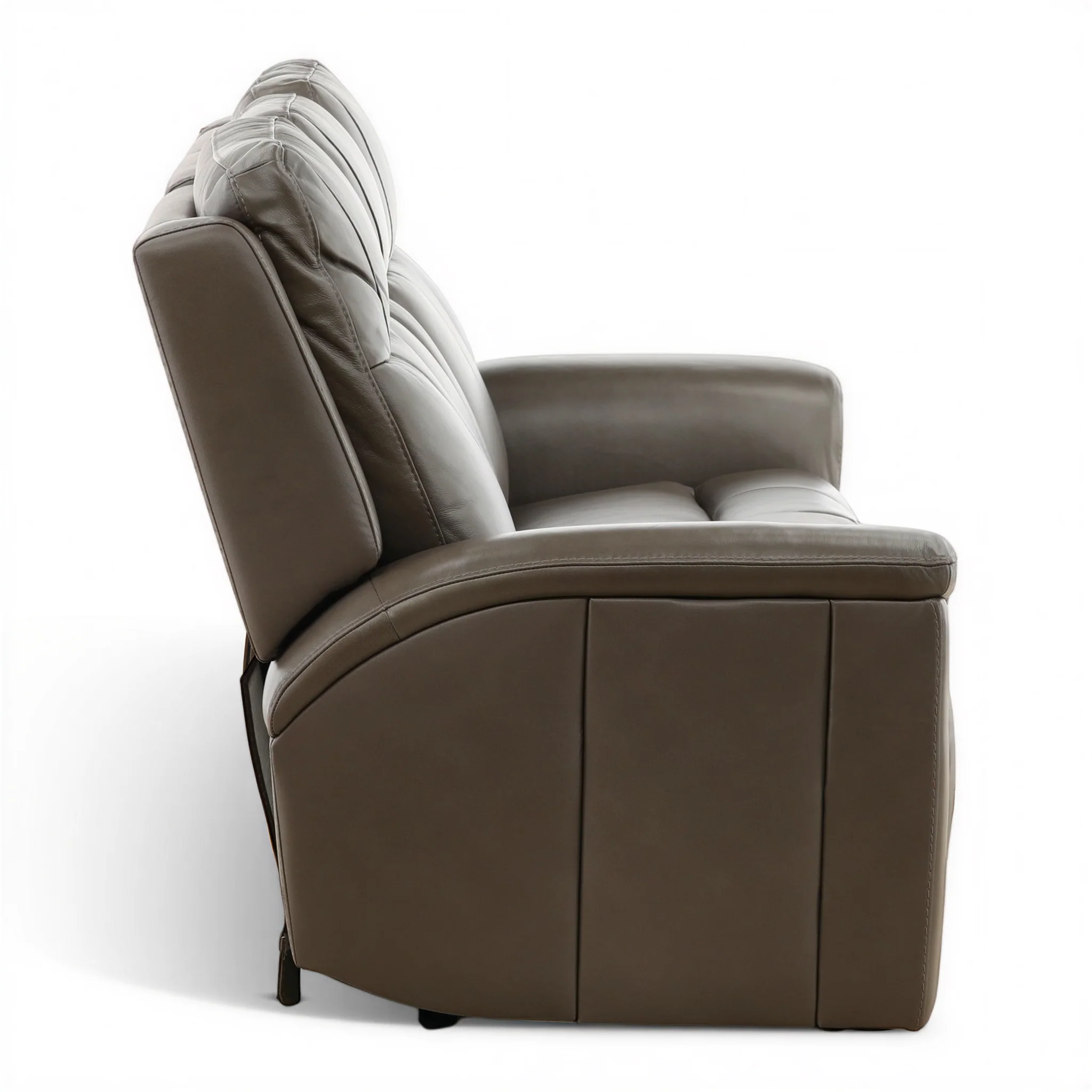 Flexsteel Trey Leather Power Reclining Console Loveseat - Image 8