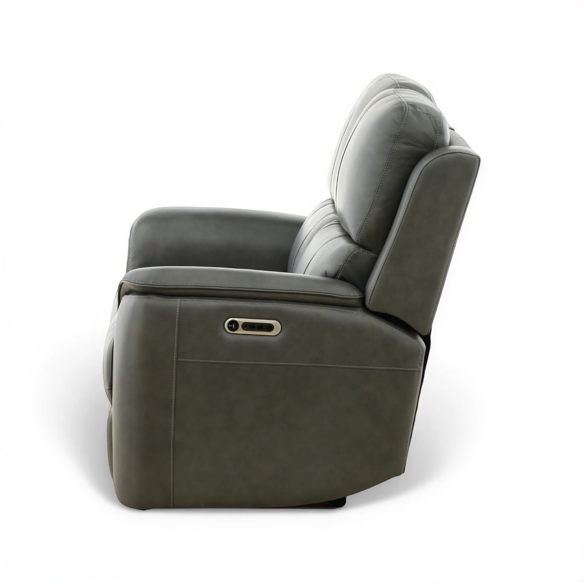Flexsteel Grayson Leather Power Loveseat - Image 11