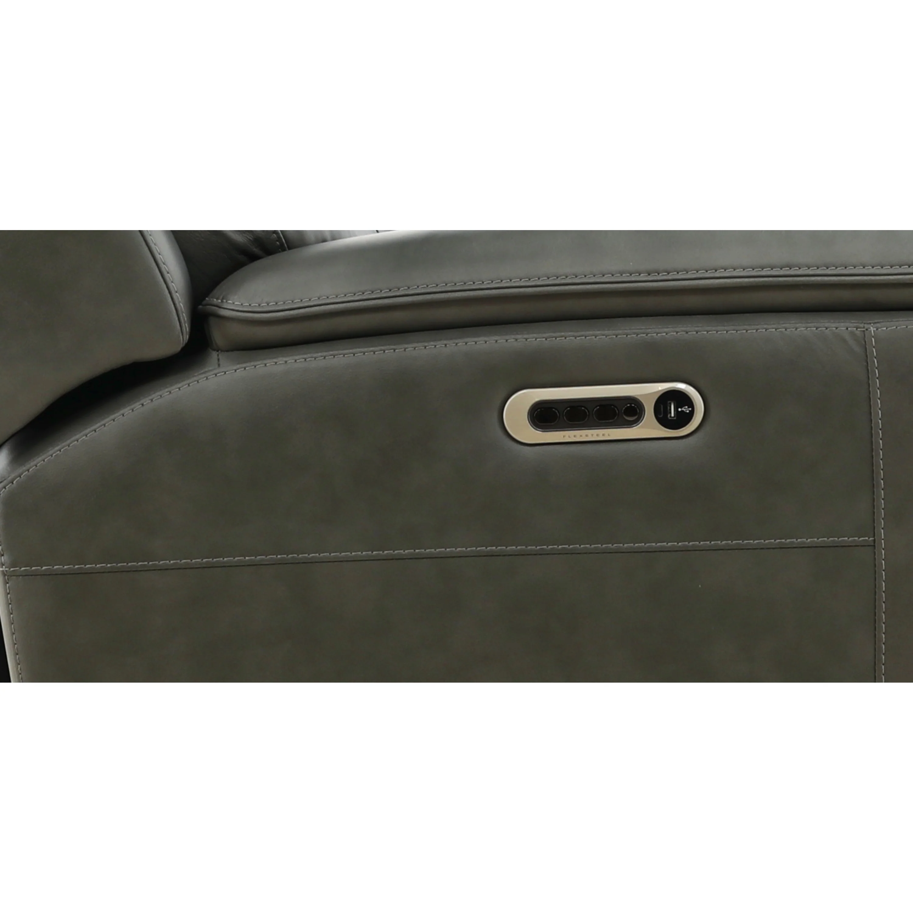 Flexsteel Grayson Leather Power Loveseat - Image 14