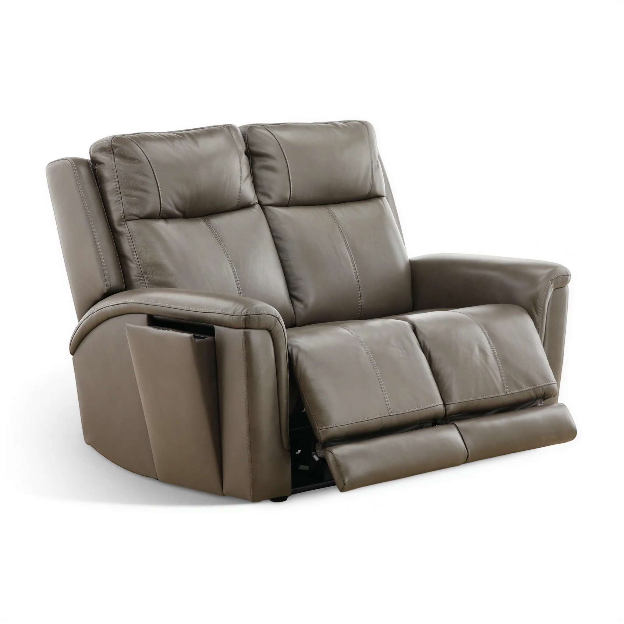 Flexsteel Trey Leather Power Reclining Loveseat - Image 20