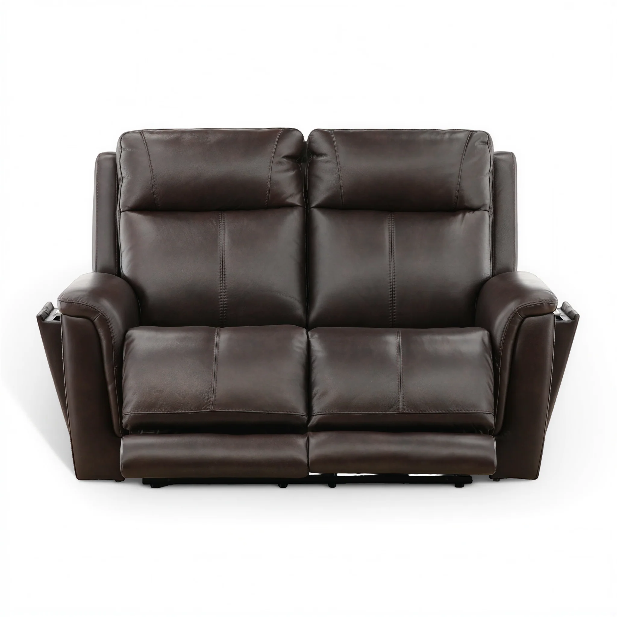 Flexsteel Trey Leather Power Reclining Loveseat - Image 4