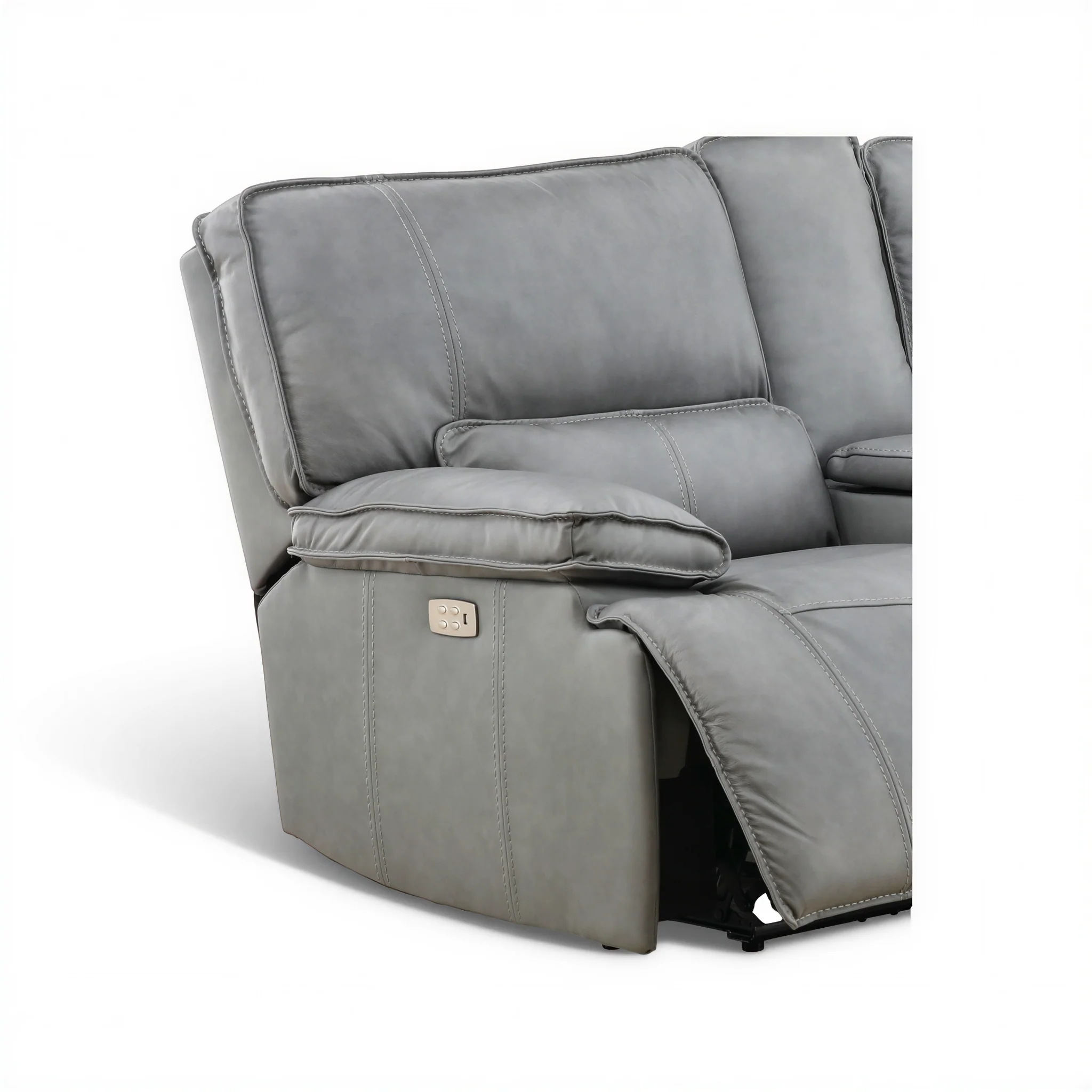 Bozeman II Leather Power Reclining Console Loveseat - Image 10