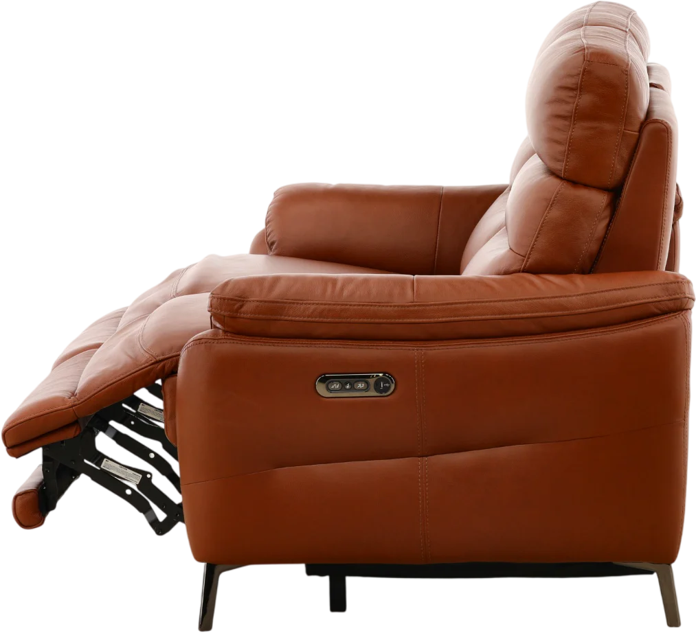 Underwood Leather Power Reclining Loveseat - Image 8