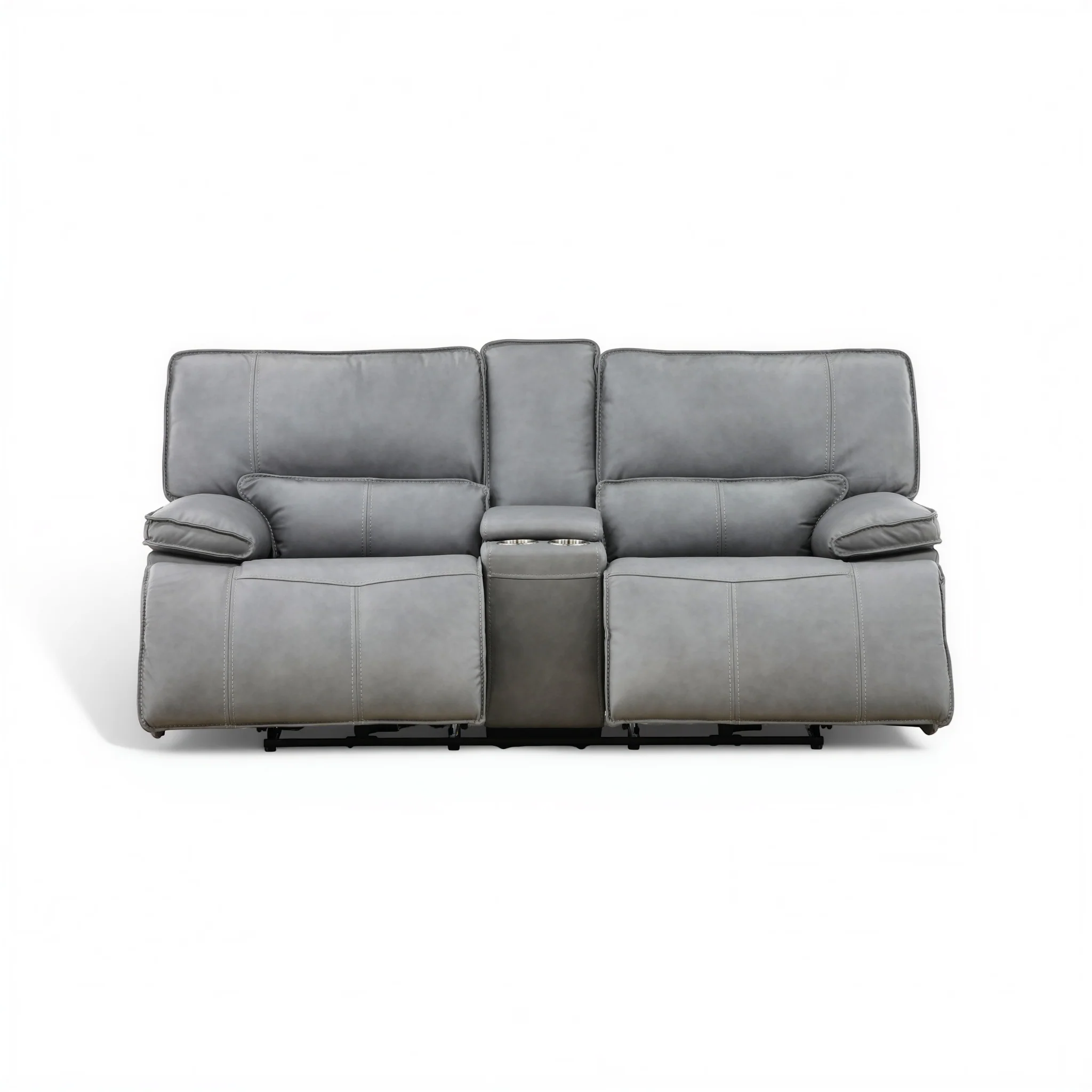 Bozeman II Leather Power Reclining Console Loveseat - Image 2