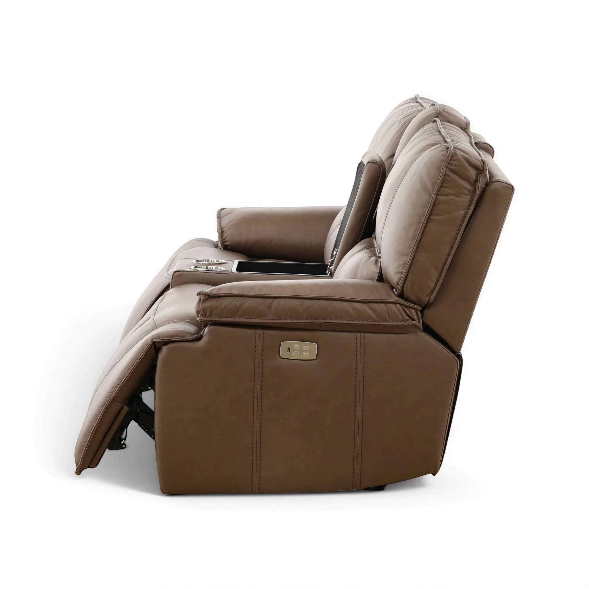 Bozeman II Leather Power Reclining Console Loveseat - Image 20