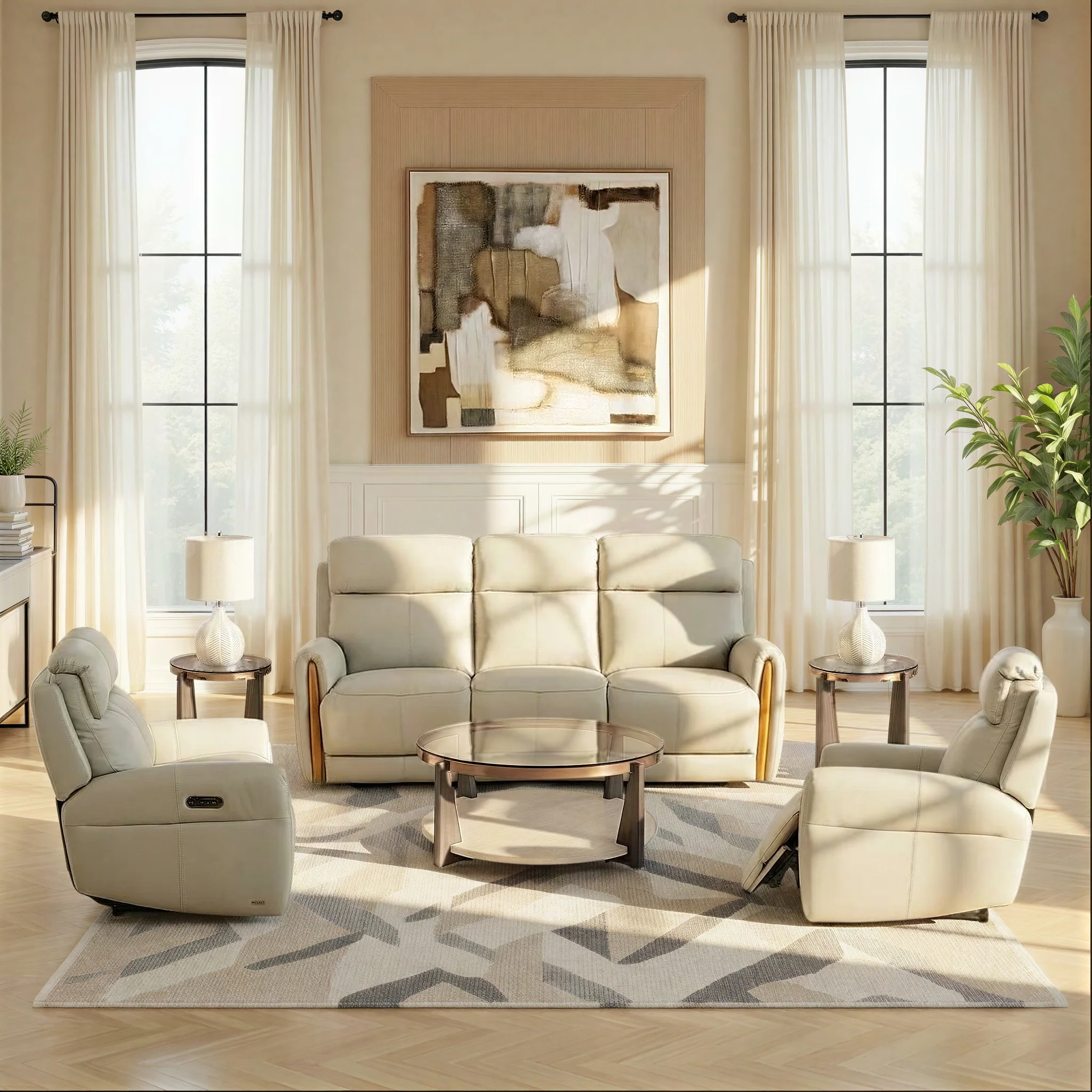Yates Leather Power Recliner - Image 2