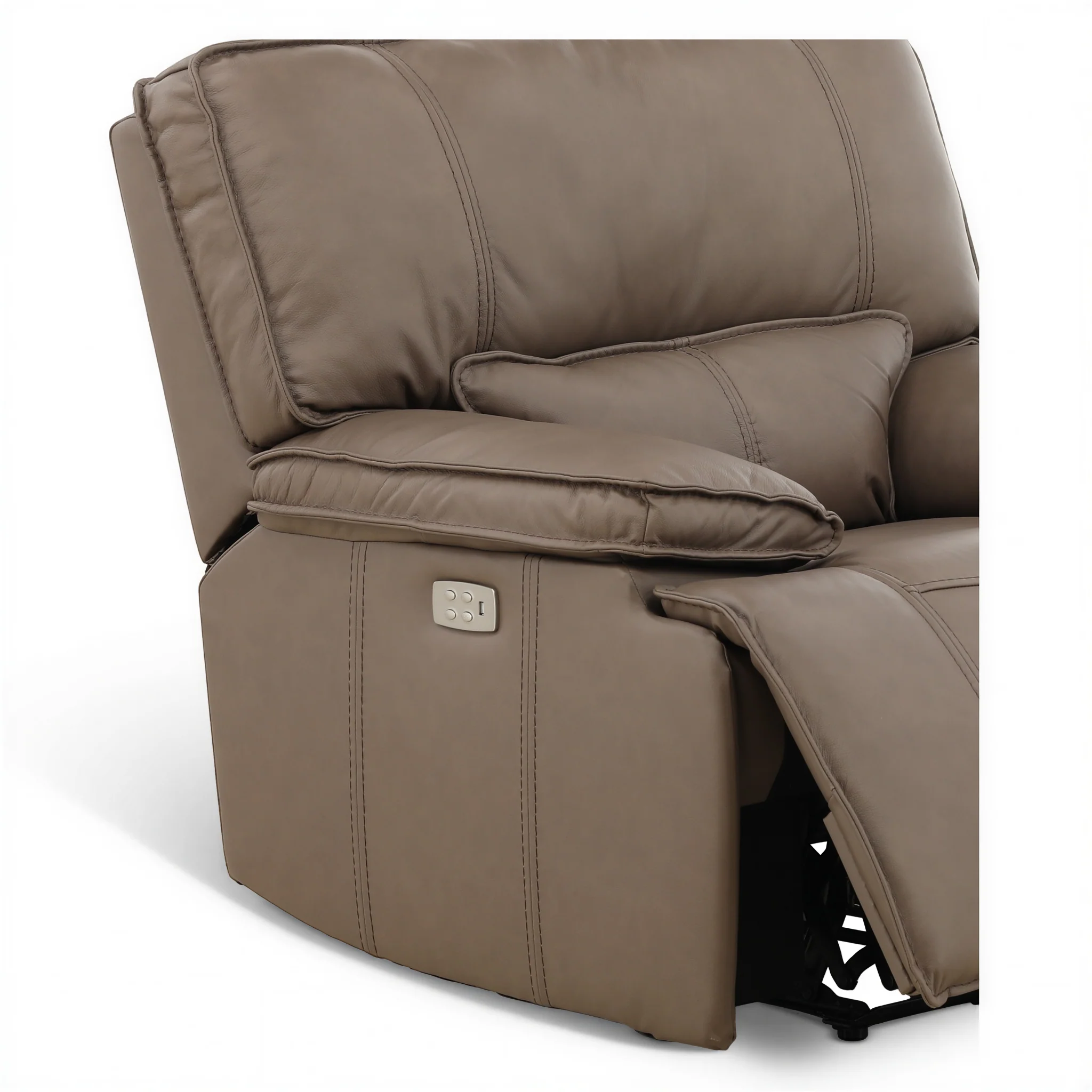 Bozeman II Leather Power Recliner with Adjustable Headrest - Image 10