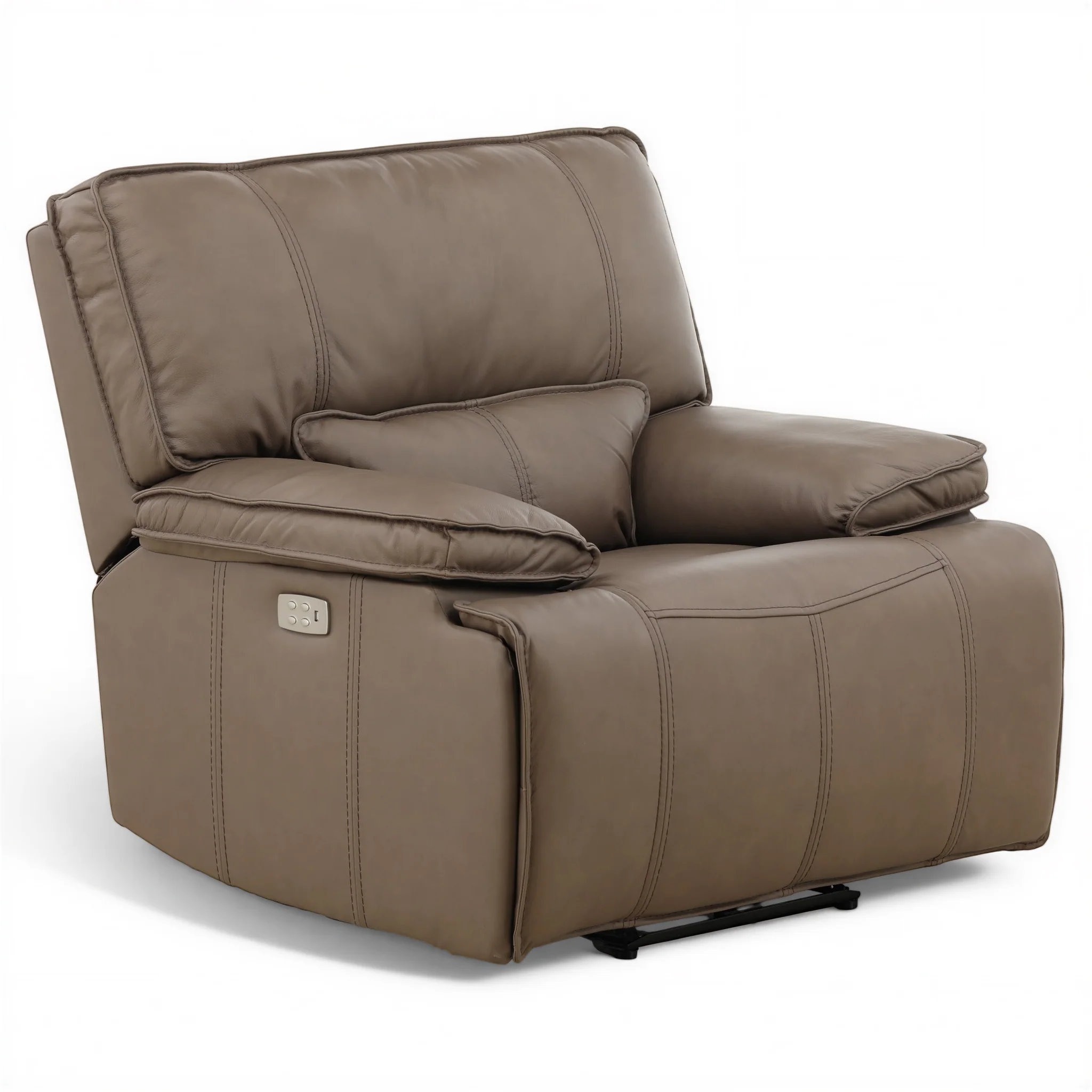Bozeman II Leather Power Recliner with Adjustable Headrest - Image 3