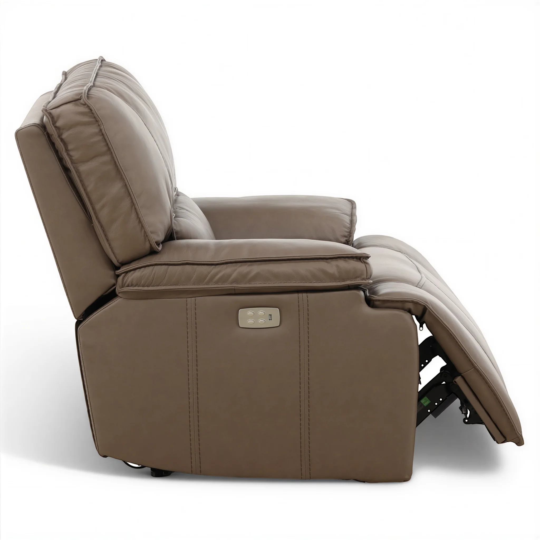 Bozeman II Leather Power Recliner with Adjustable Headrest - Image 7