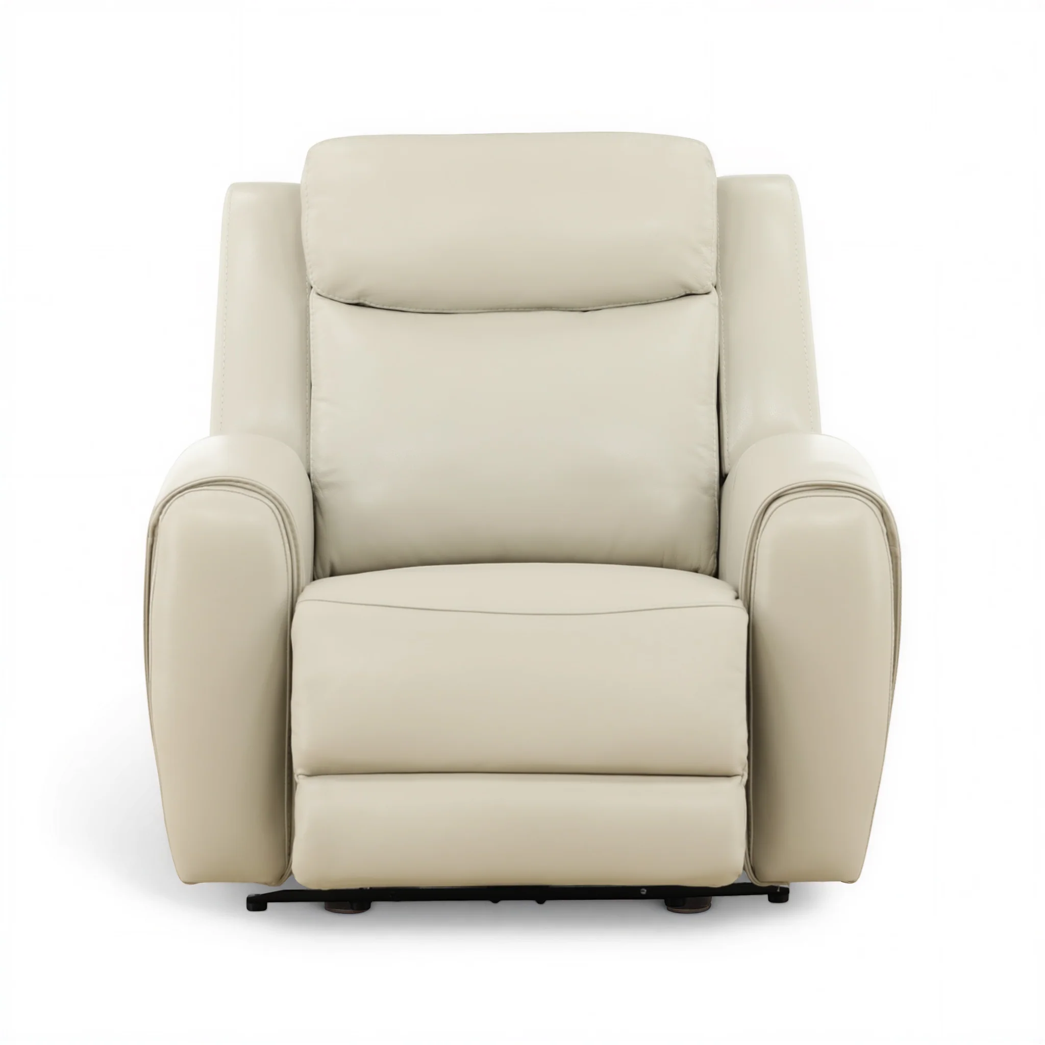 Lawrence Leather Power Recliner with Adjustable Headrest - Image 4