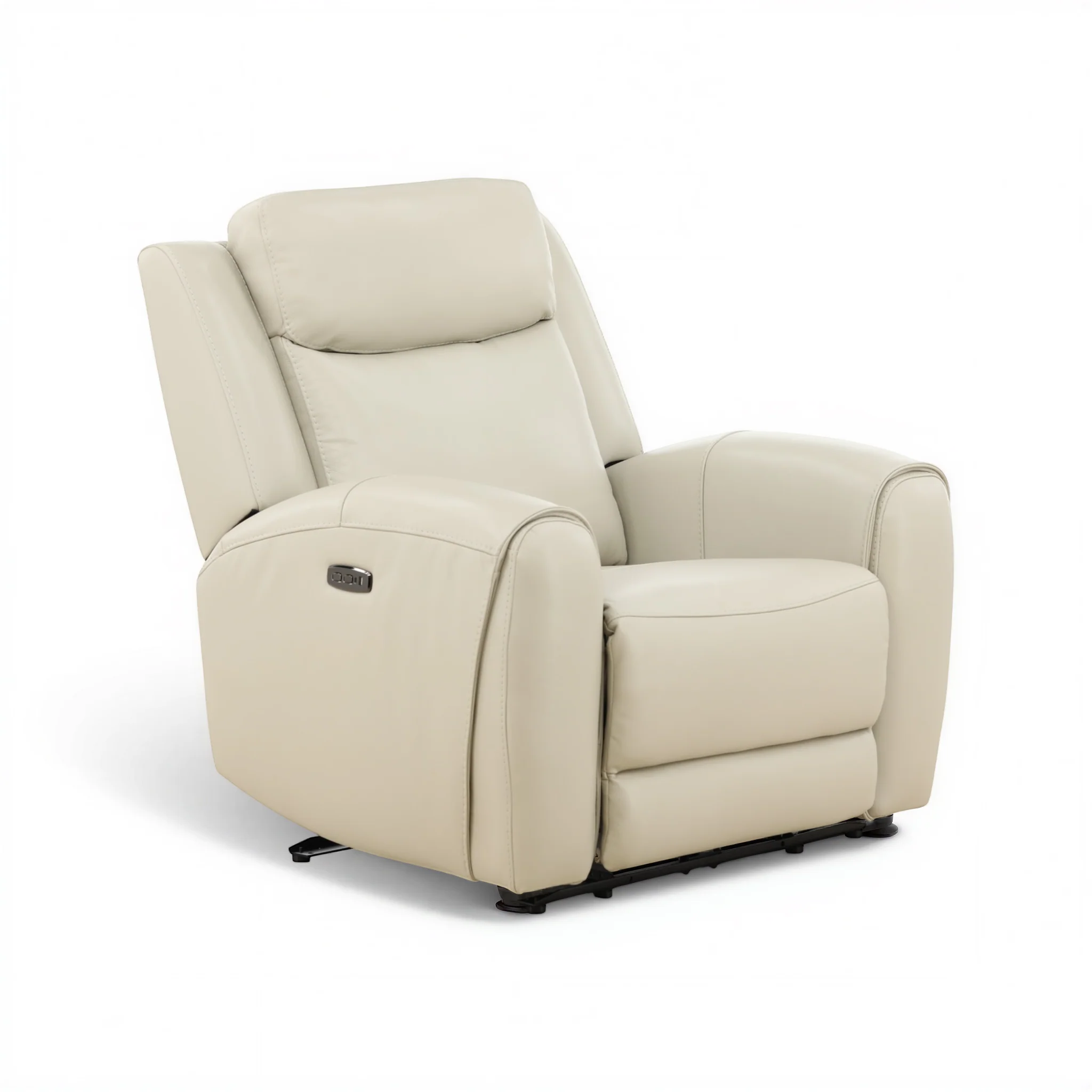 Lawrence Leather Power Recliner with Adjustable Headrest - Image 5
