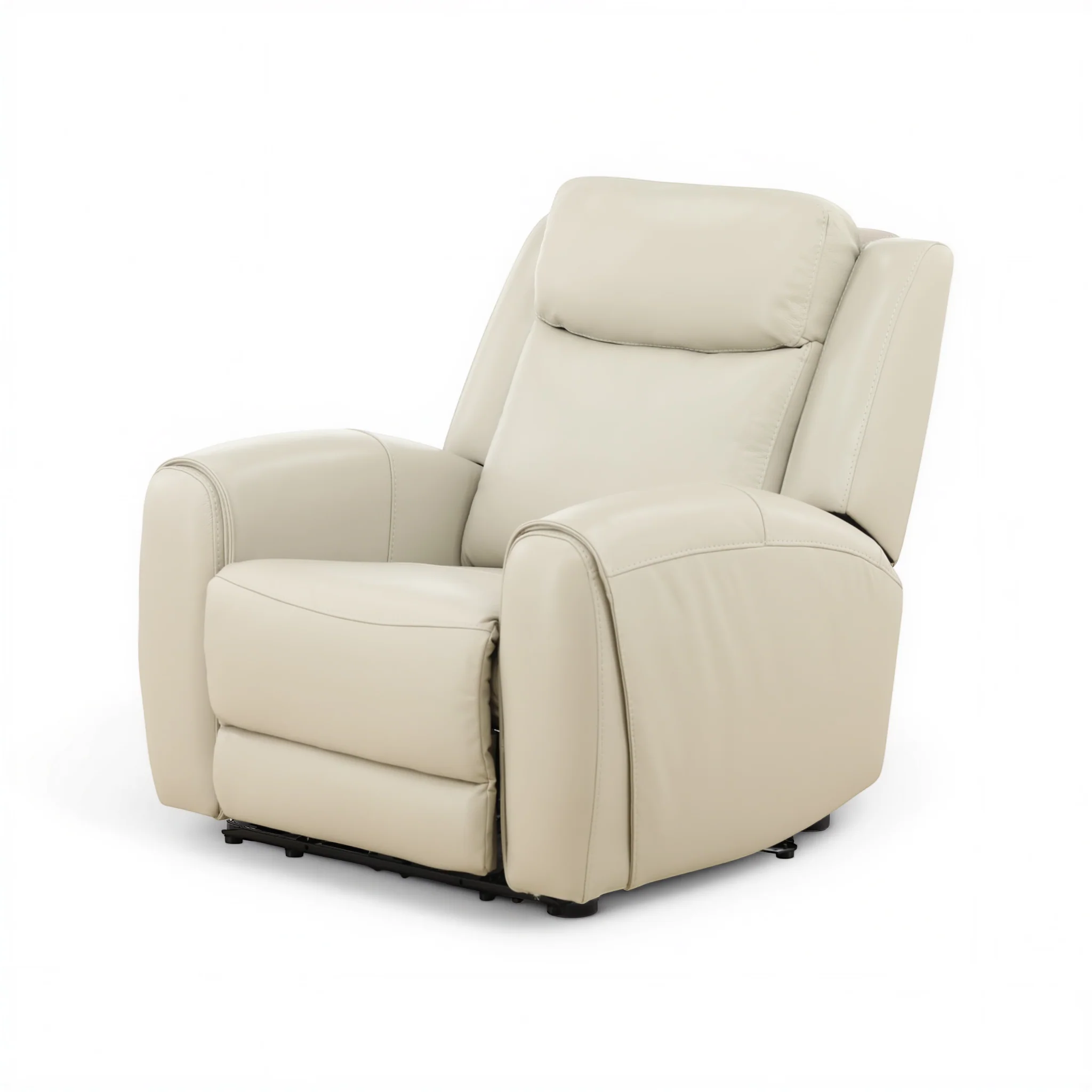 Lawrence Leather Power Recliner with Adjustable Headrest - Image 7