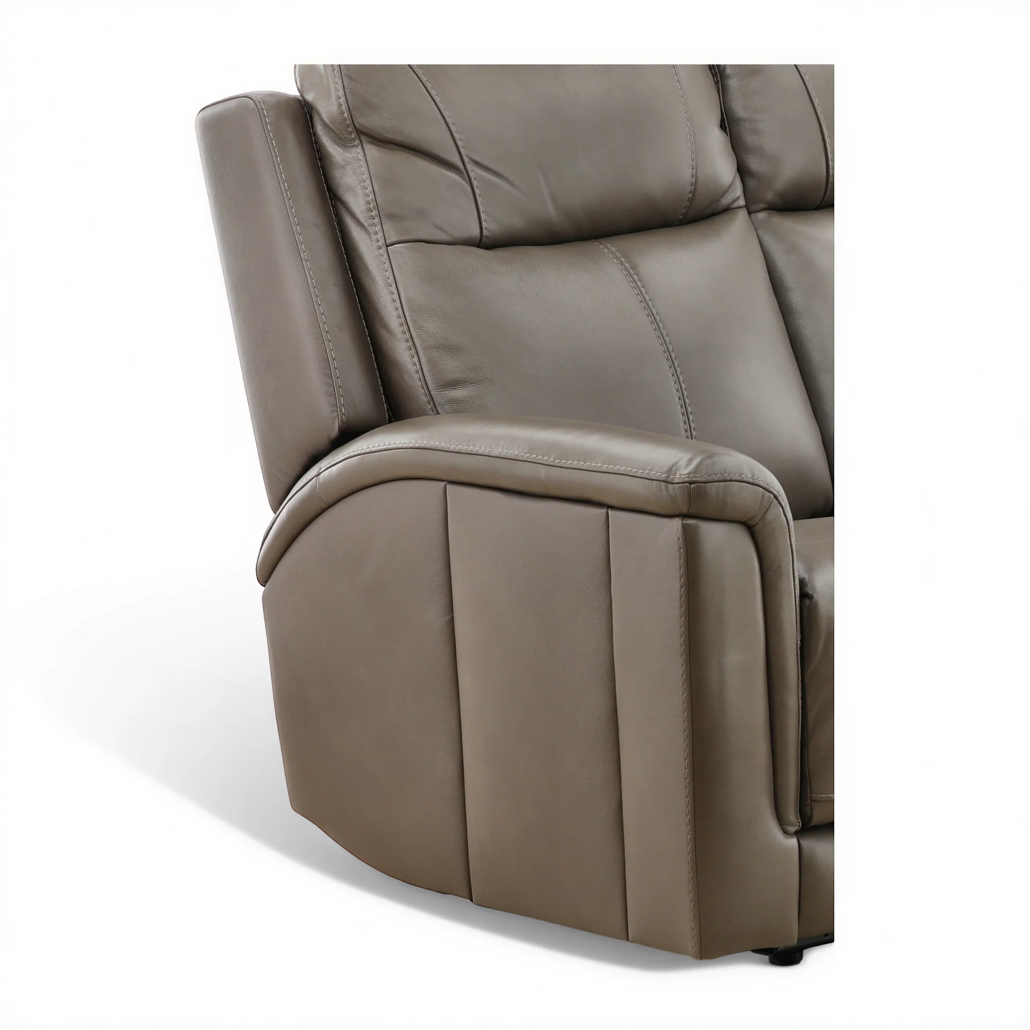 Flexsteel Trey Leather Power Reclining Sofa with Drop-Down Table - Image 13