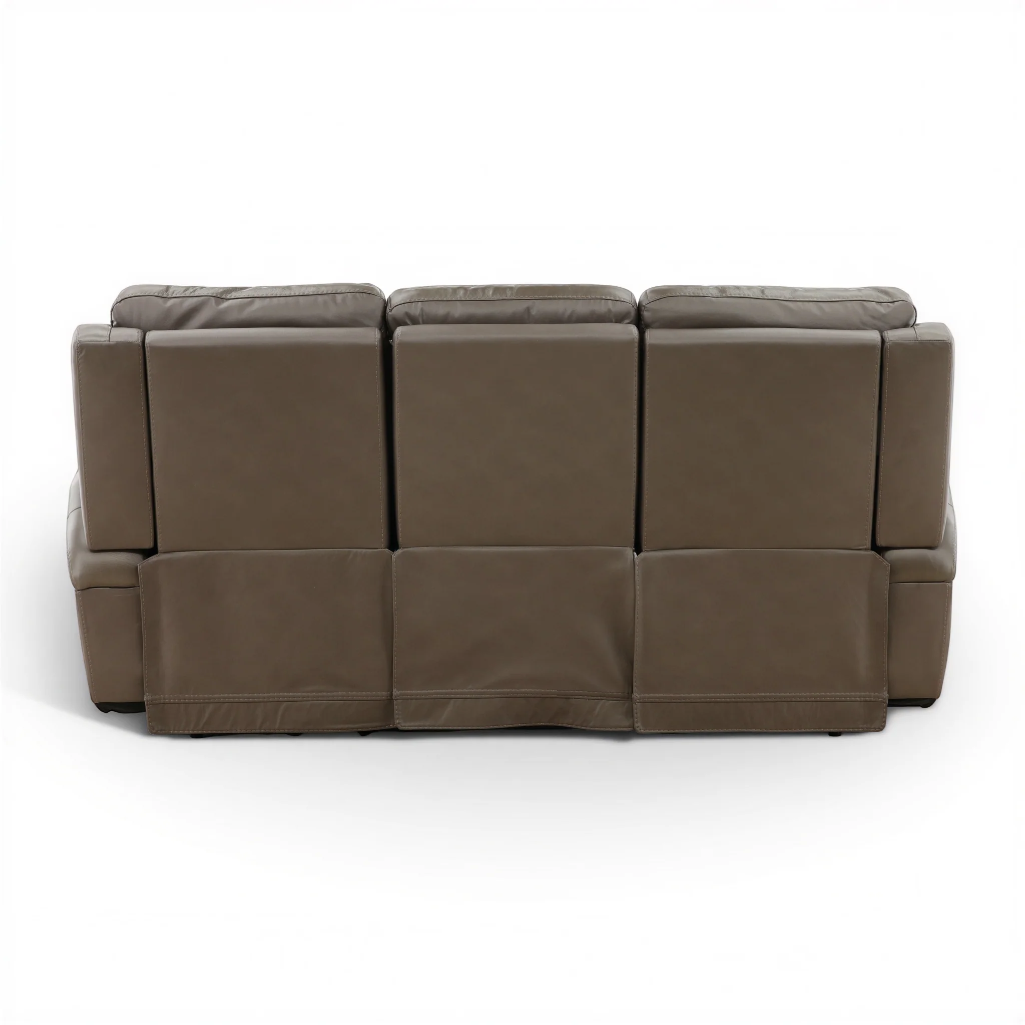Flexsteel Trey Leather Power Reclining Sofa with Drop-Down Table - Image 14