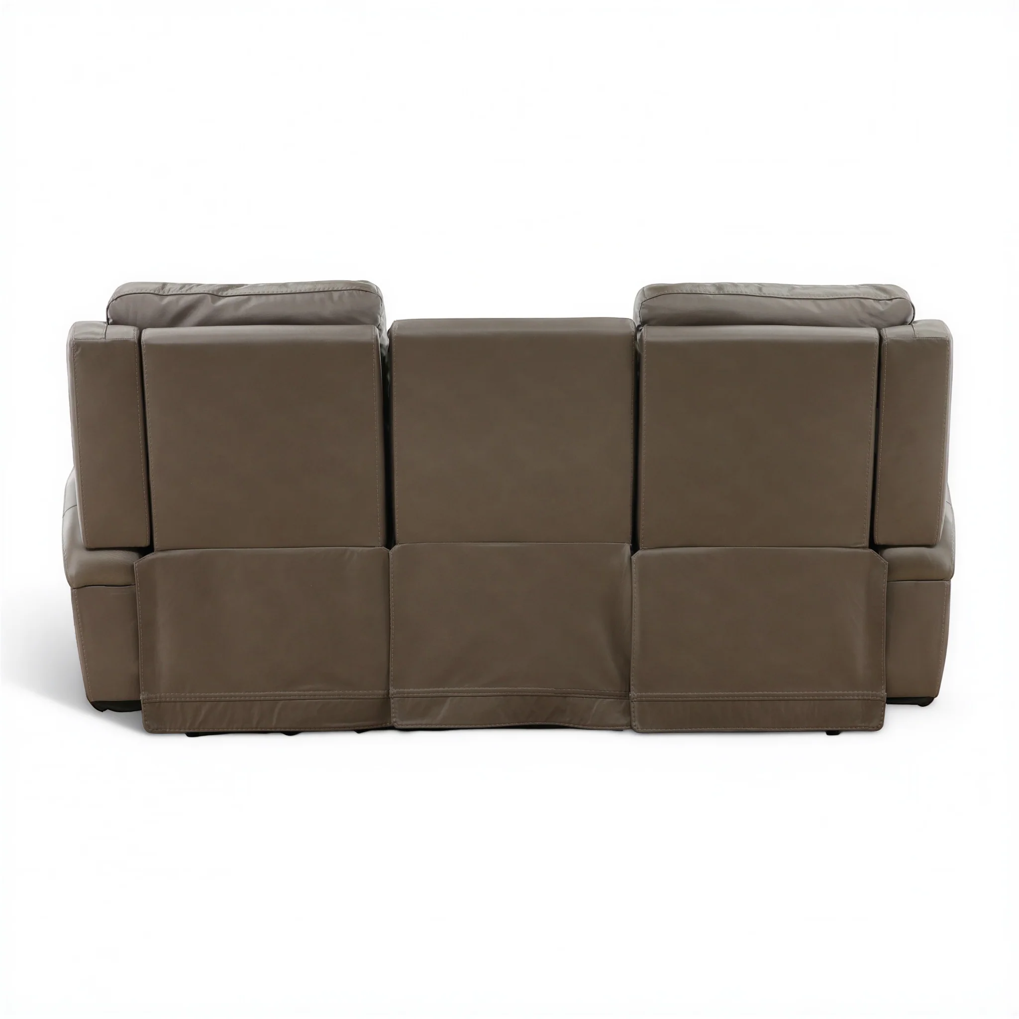 Flexsteel Trey Leather Power Reclining Sofa with Drop-Down Table - Image 15