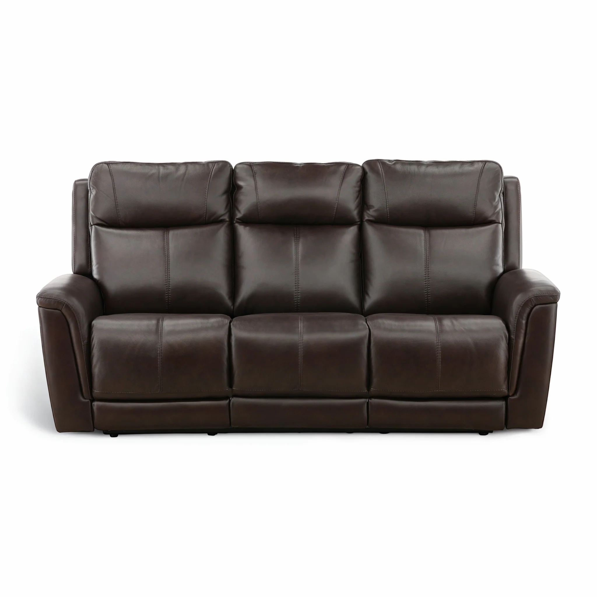 Flexsteel Trey Leather Power Reclining Sofa with Drop-Down Table - Image 18