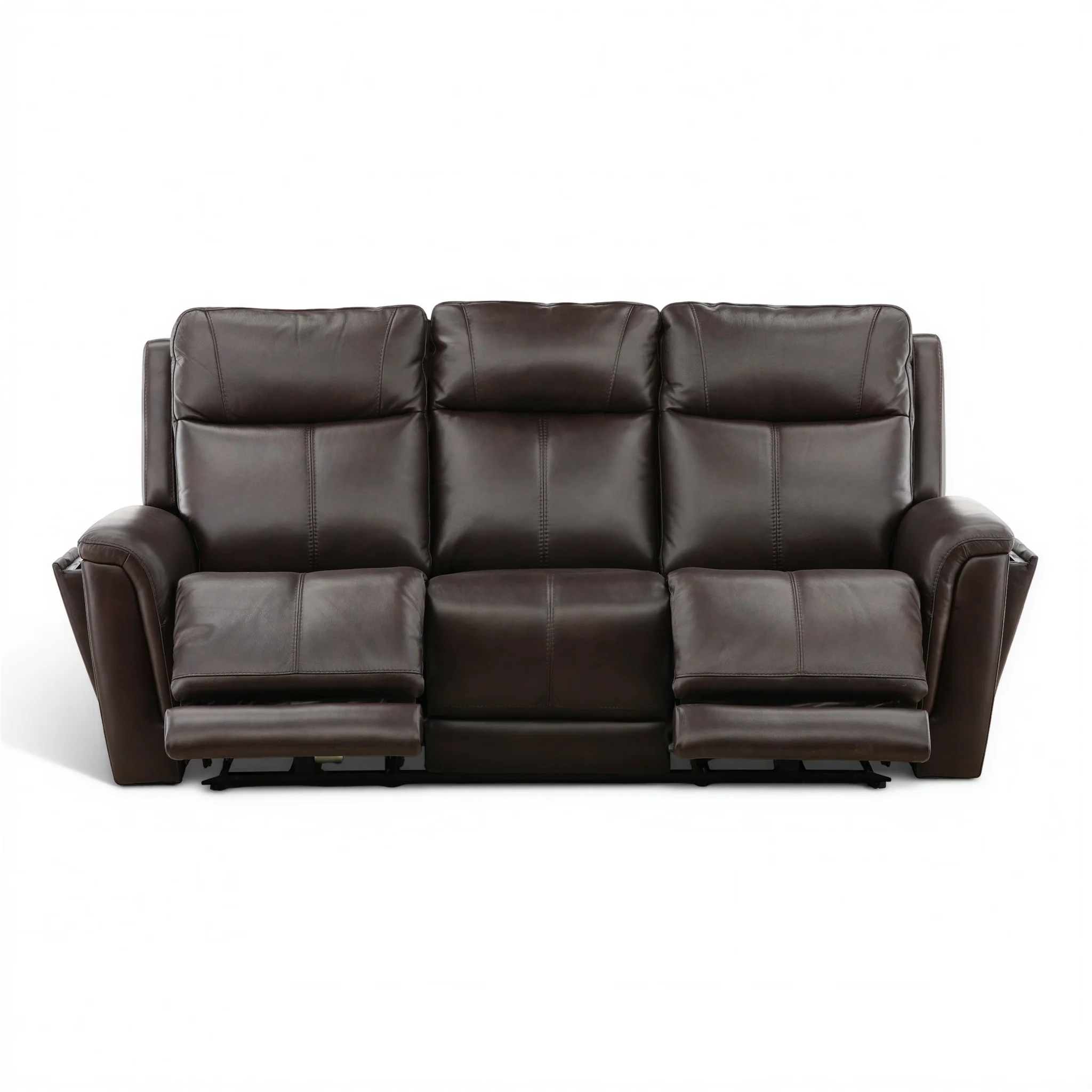 Flexsteel Trey Leather Power Reclining Sofa with Drop-Down Table - Image 21