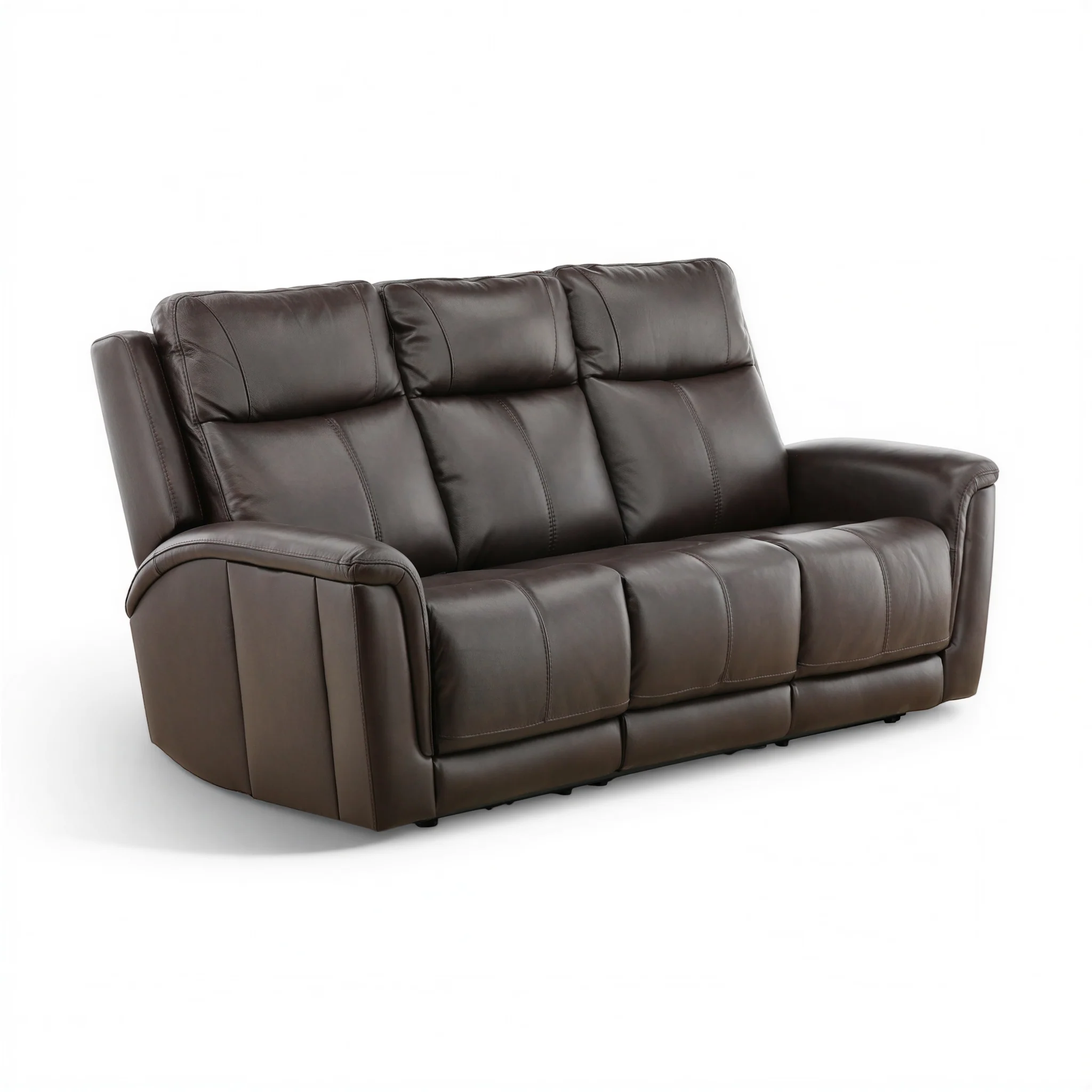 Flexsteel Trey Leather Power Reclining Sofa with Drop-Down Table - Image 24