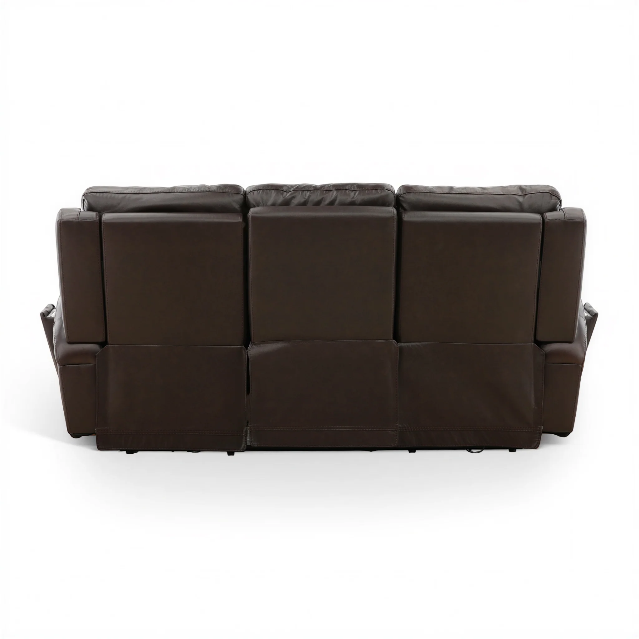 Flexsteel Trey Leather Power Reclining Sofa with Drop-Down Table - Image 31