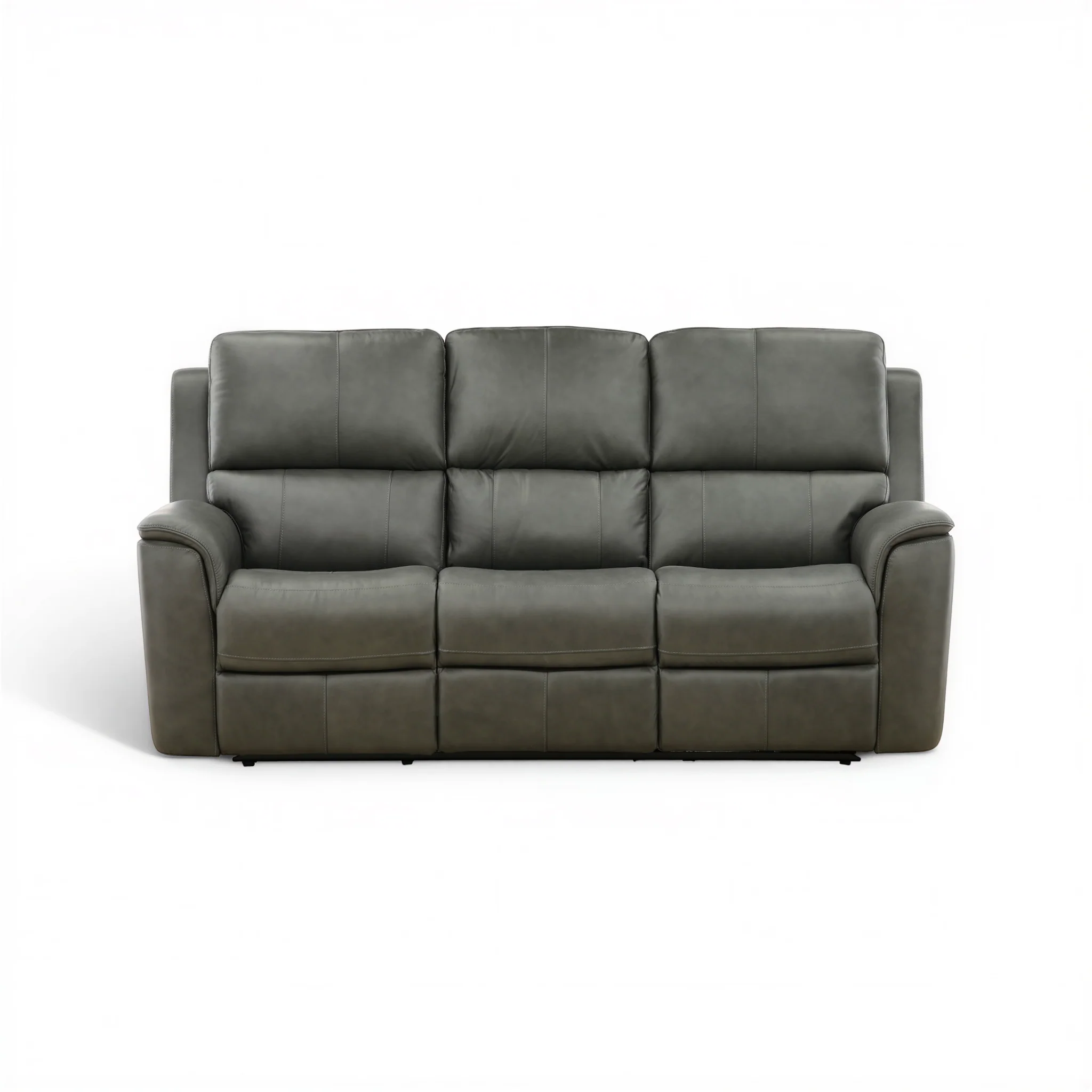 Flexsteel Grayson Leather power Sofa with Drop Down Table