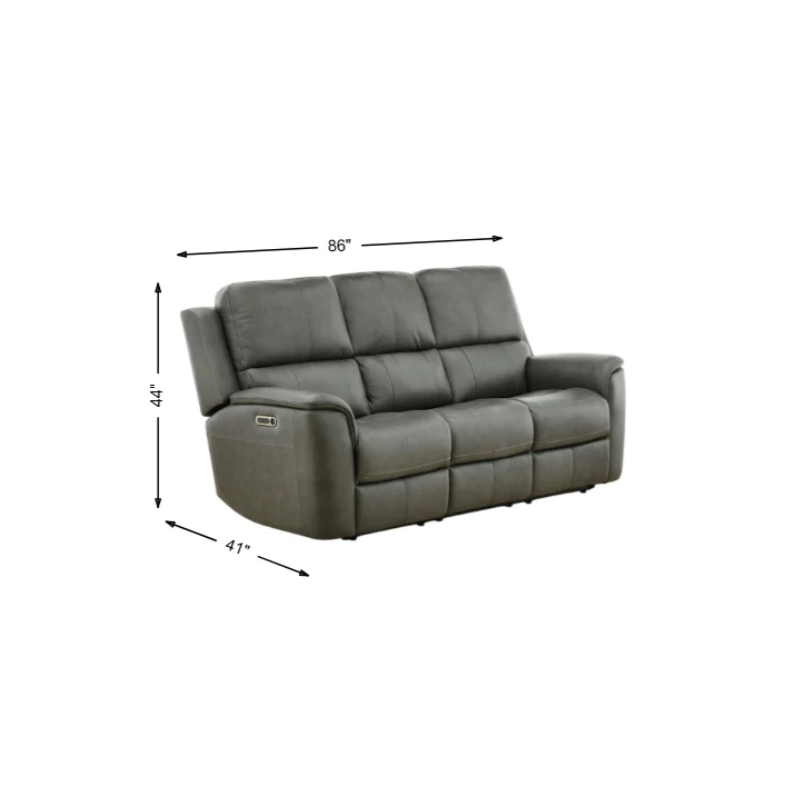 Flexsteel Grayson Leather power Sofa with Drop Down Table - Image 3