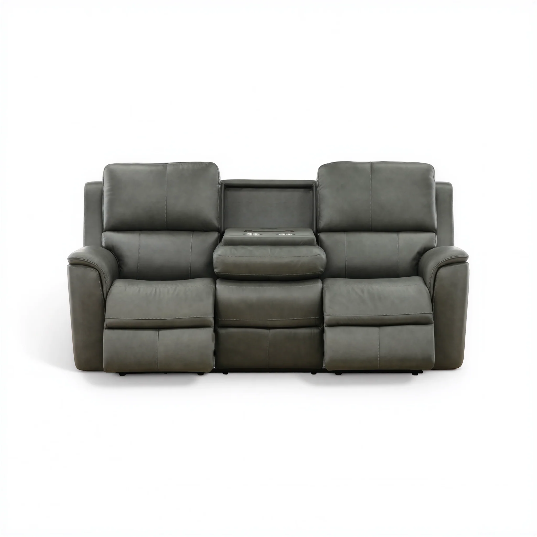 Flexsteel Grayson Leather power Sofa with Drop Down Table - Image 4