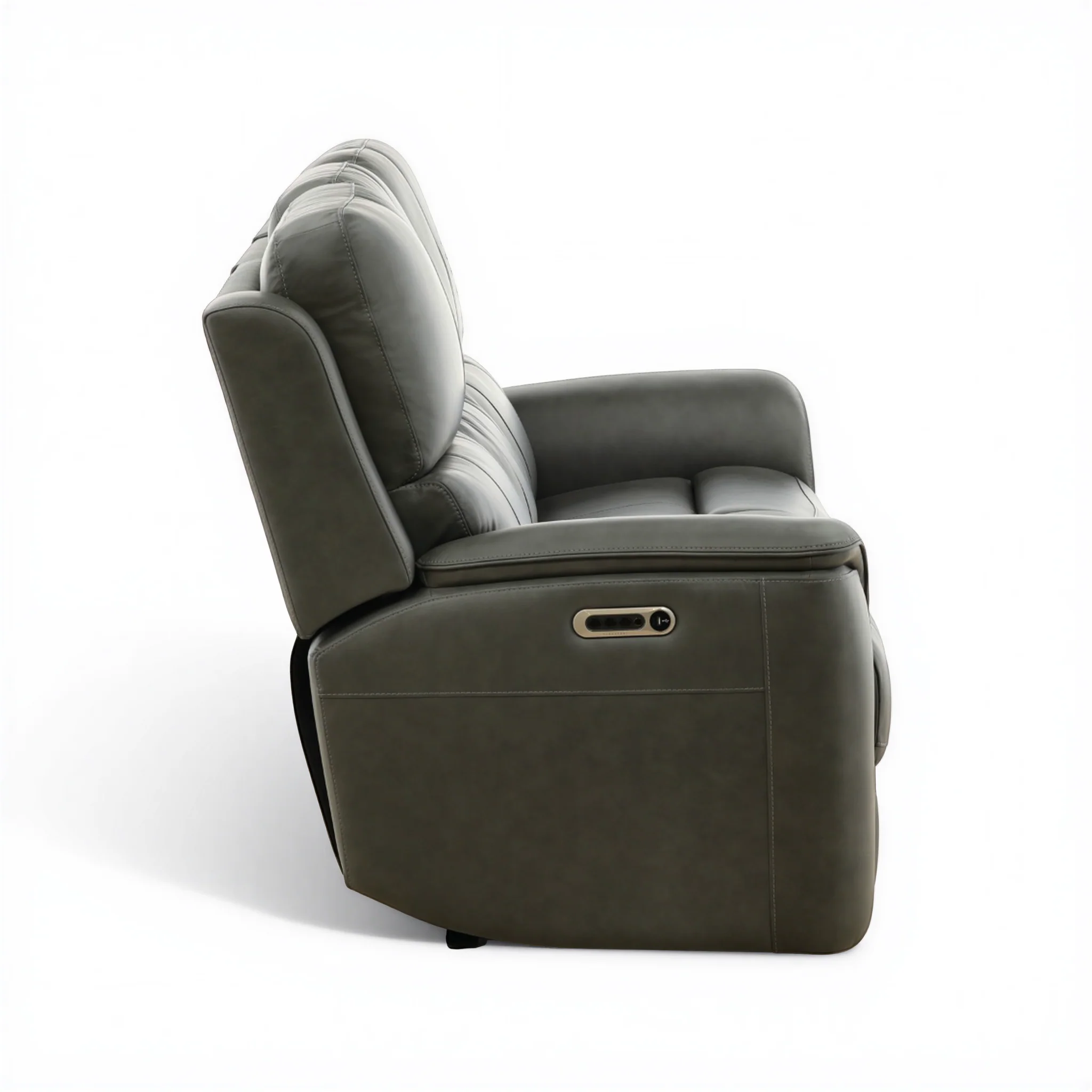 Flexsteel Grayson Leather power Sofa with Drop Down Table - Image 6