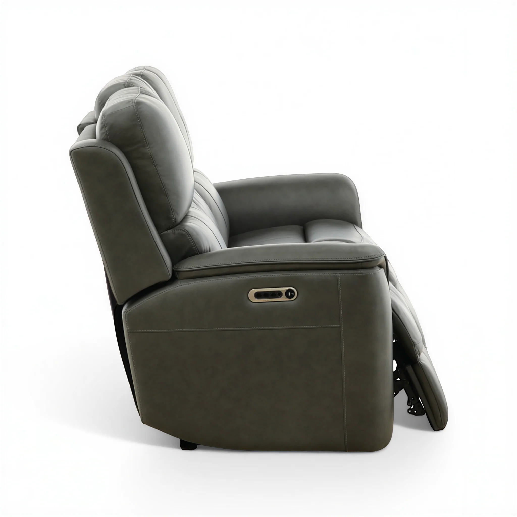 Flexsteel Grayson Leather power Sofa with Drop Down Table - Image 7