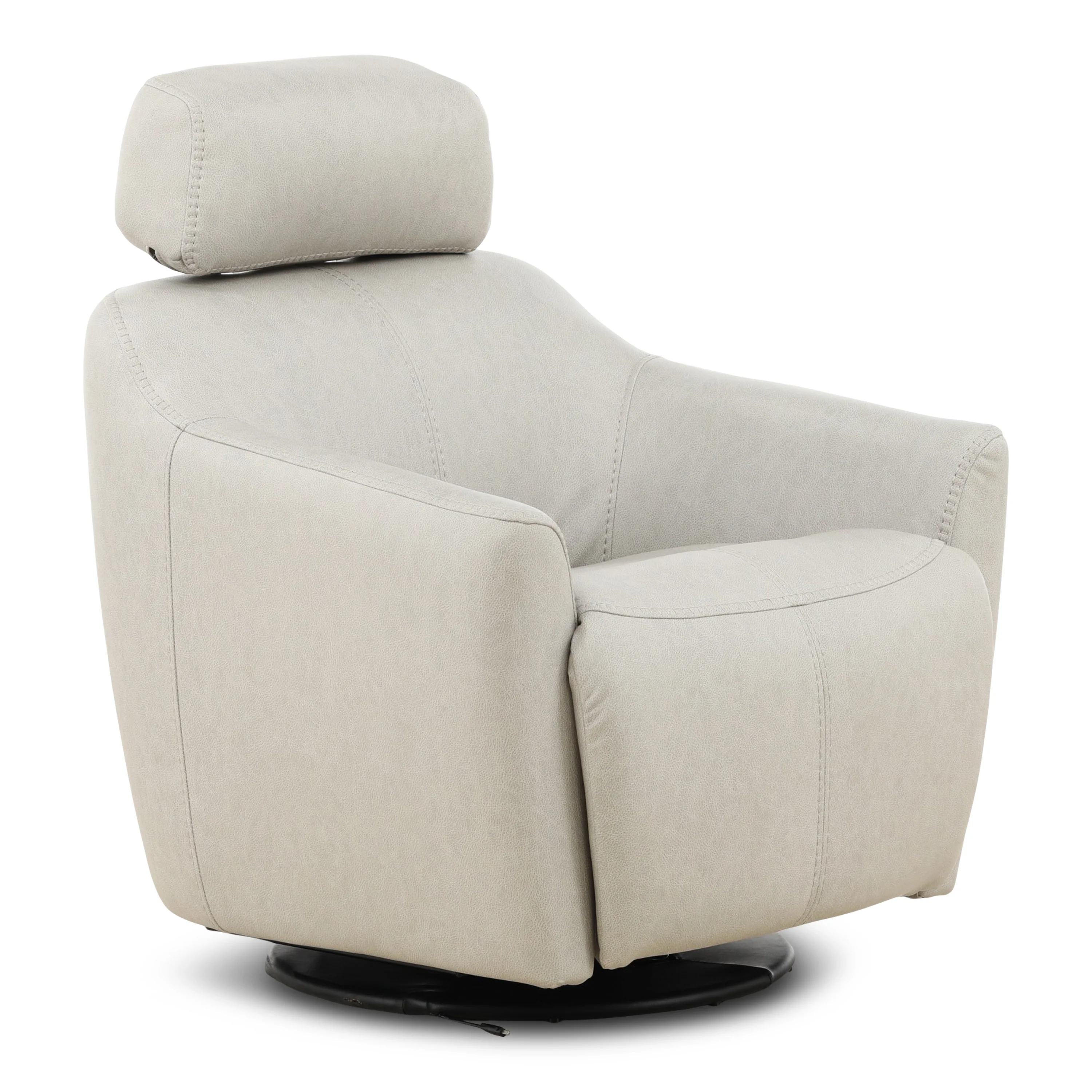 Walden Leather Power Swivel Recliner - Image 5