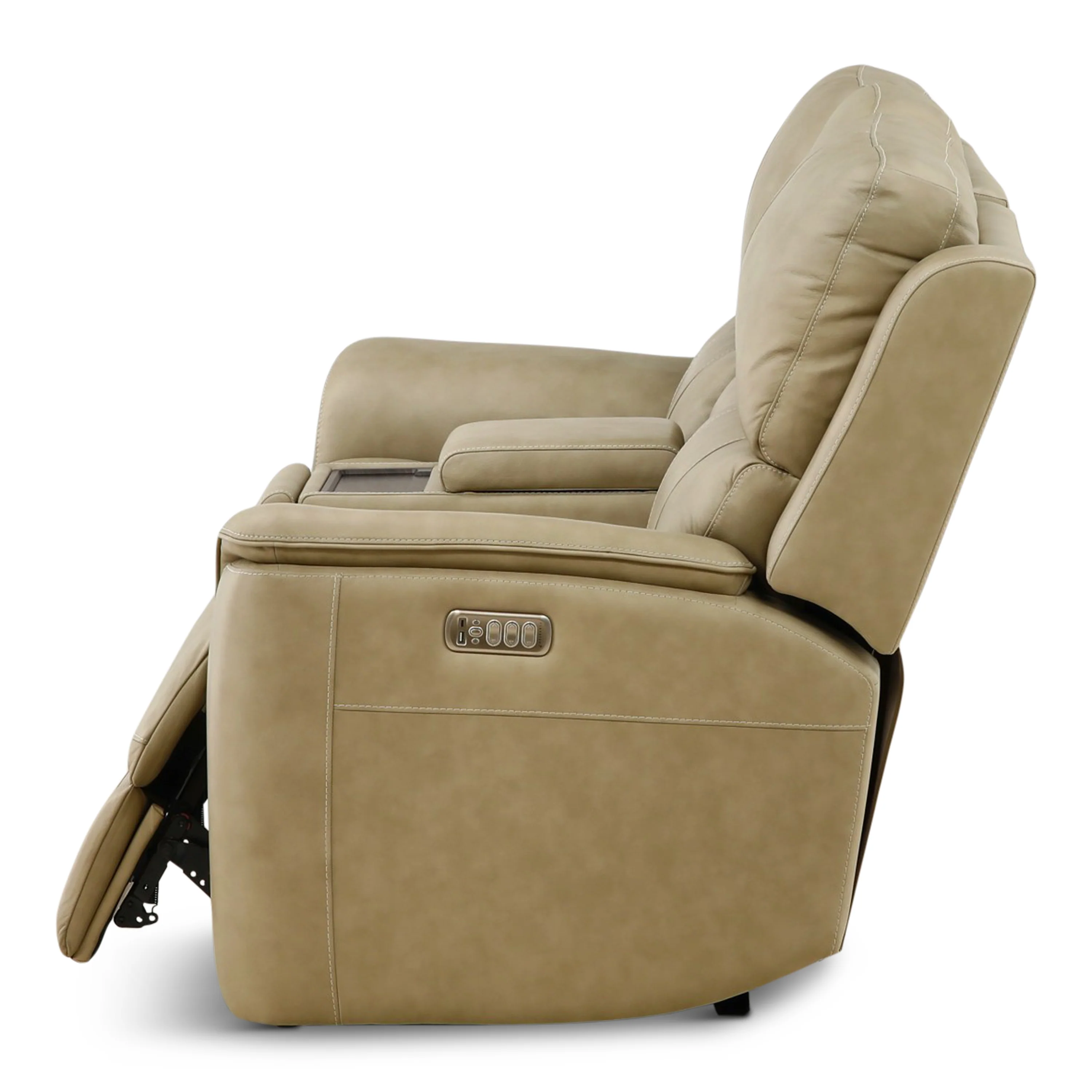 Flexsteel Karson Leather Power Reclining Console Loveseat - Image 43