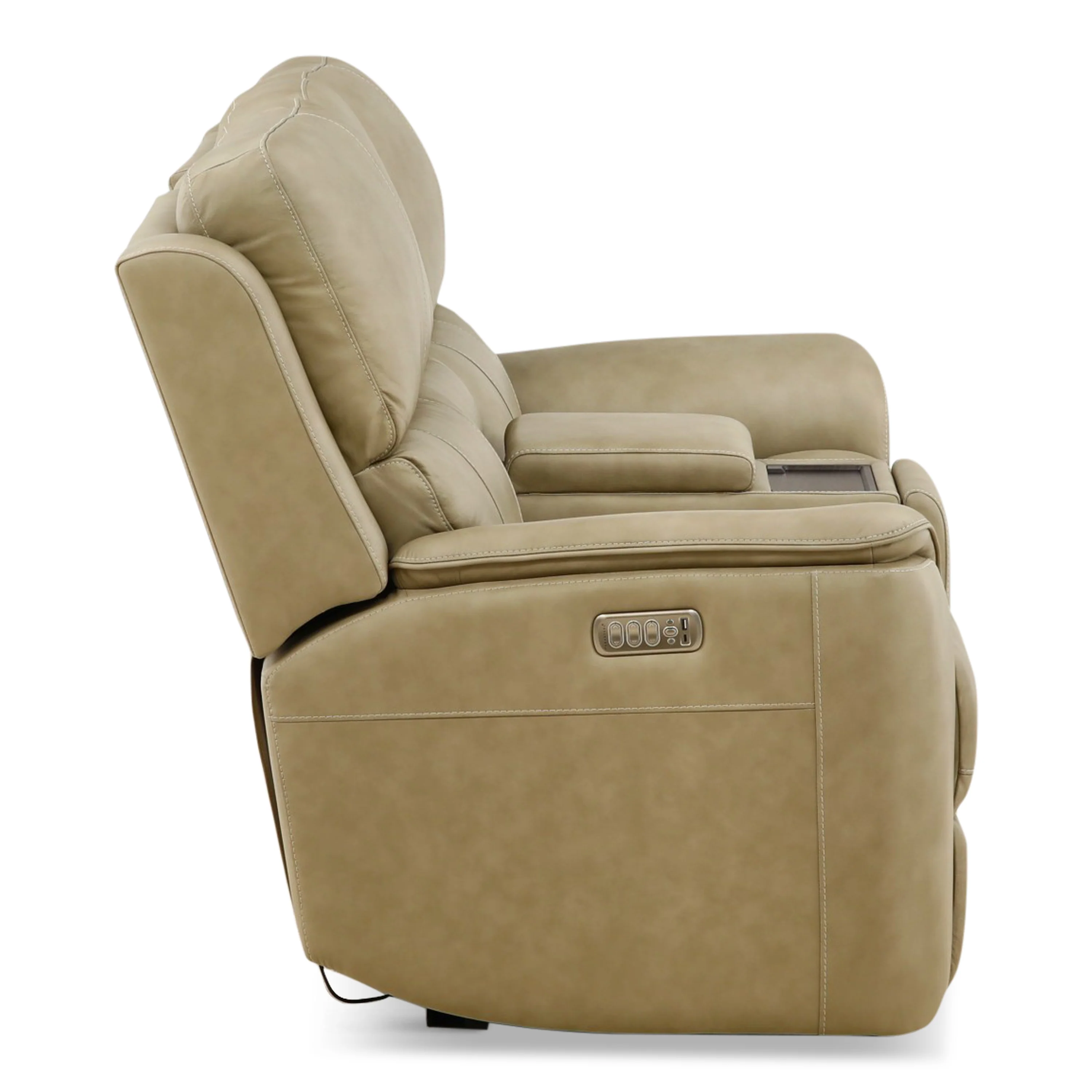 Flexsteel Karson Leather Power Reclining Console Loveseat - Image 54
